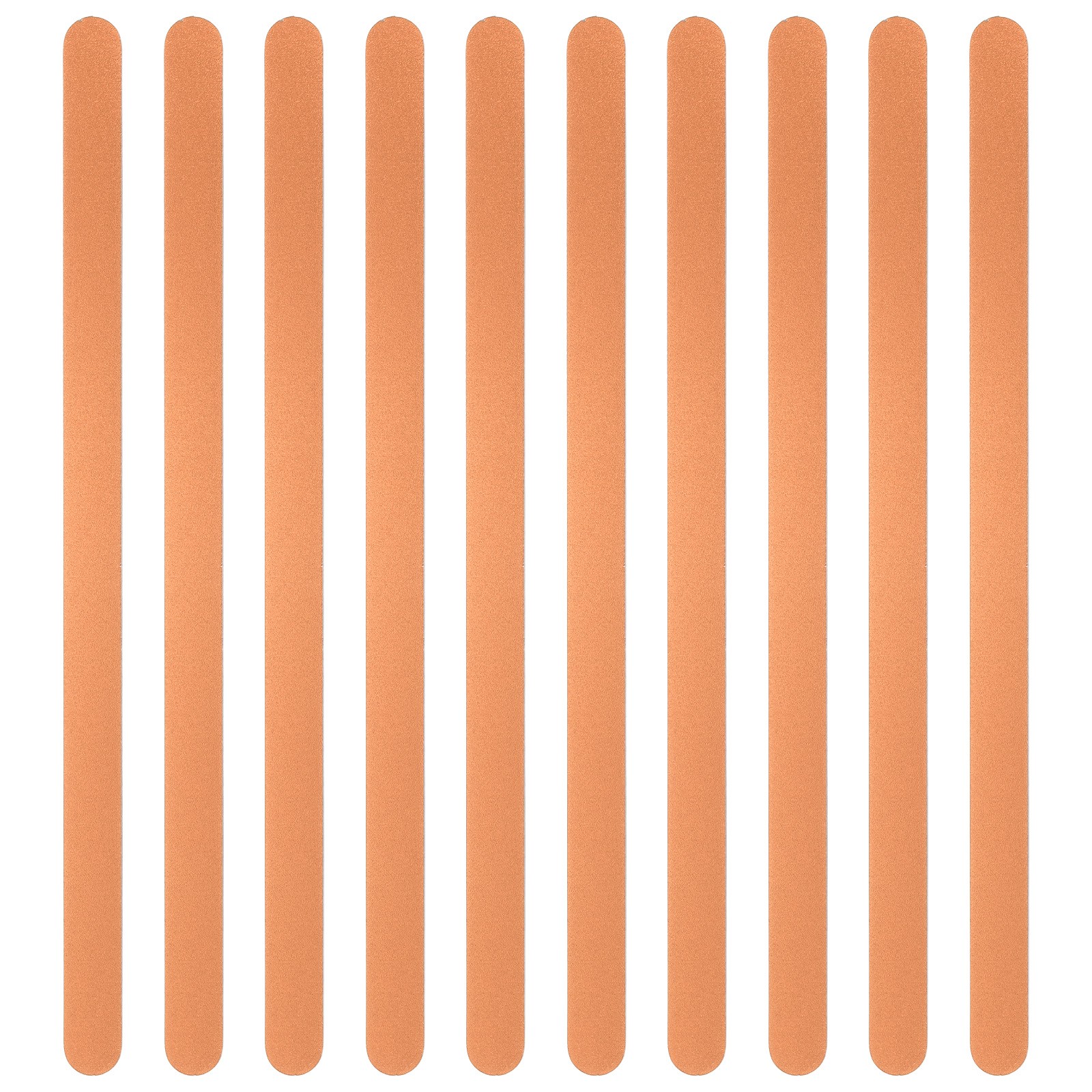 10Pcs 6×0.35×0.06″ Anodized Aluminum Bracelet Blank Stamping Engraving Rose Gold