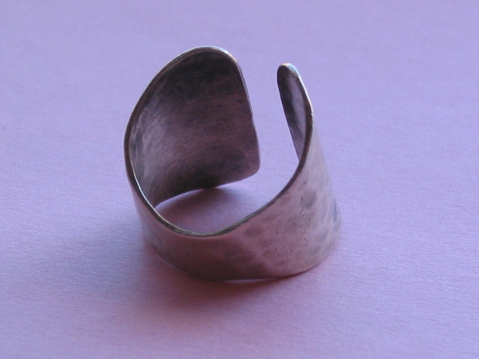 Hand Crafted Artisan Modernist Sterling DOMINIQUE DINOUART Ring ~ Size 8