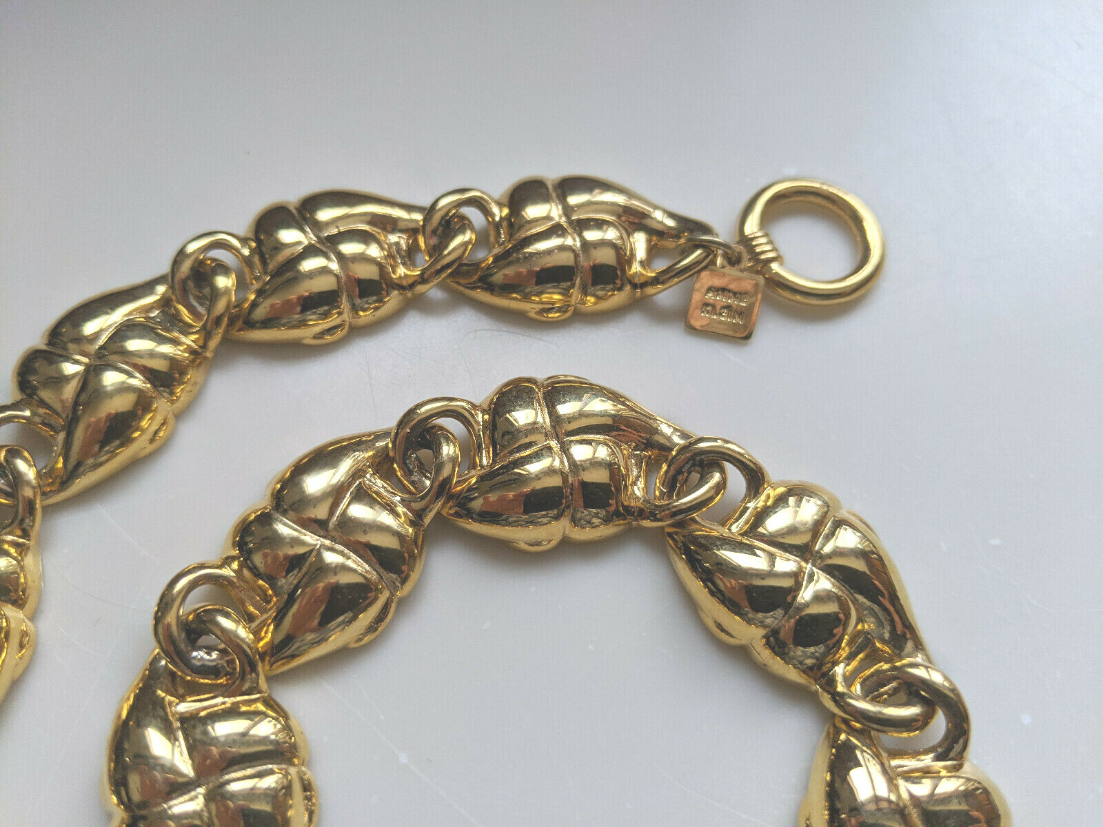 Anne Klein Chunky Gold Tone 17.5″ Necklace w Toggle Closure