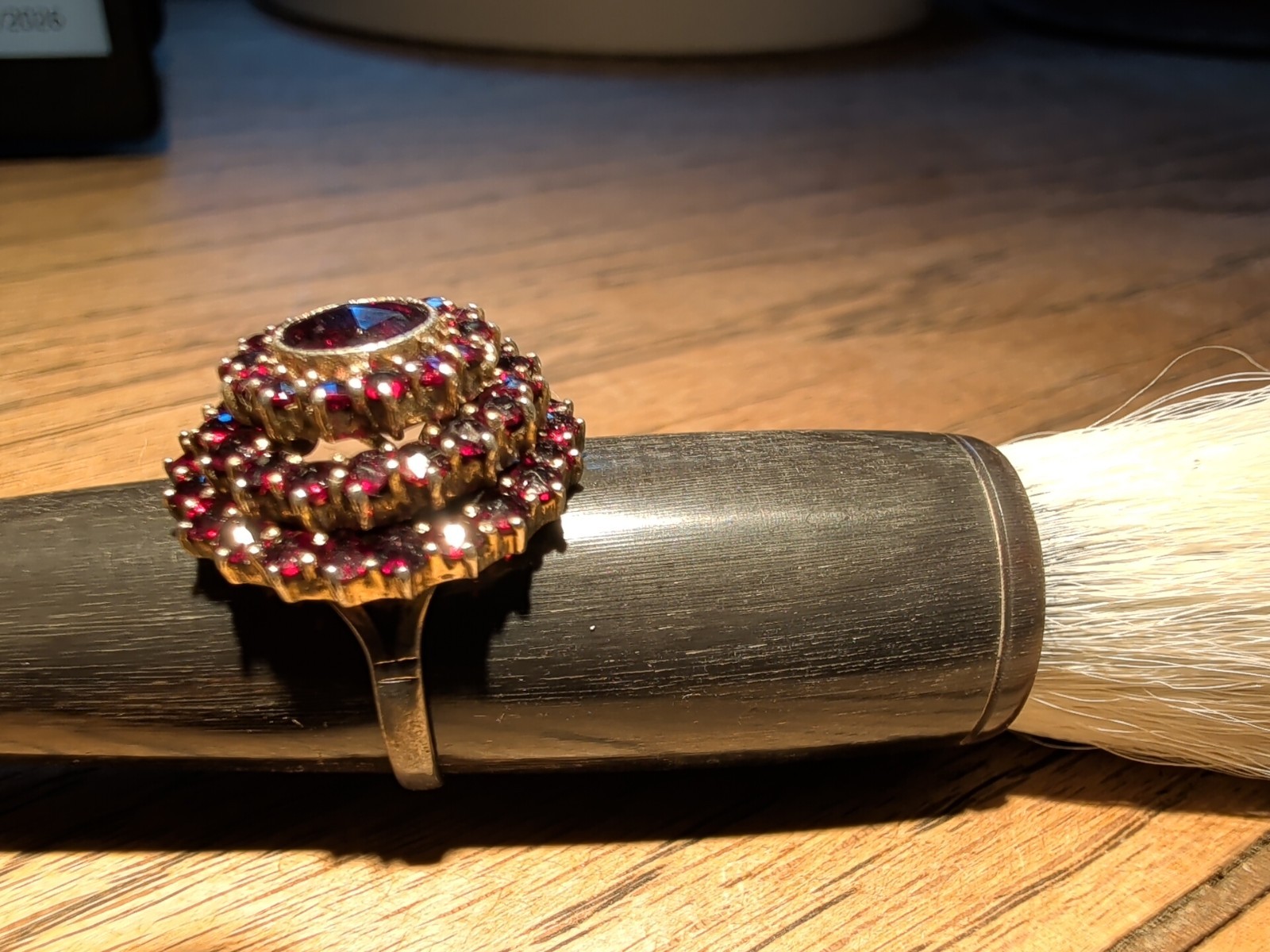 Antique Circa 1920 Untraced Bohemia Garnet Ring