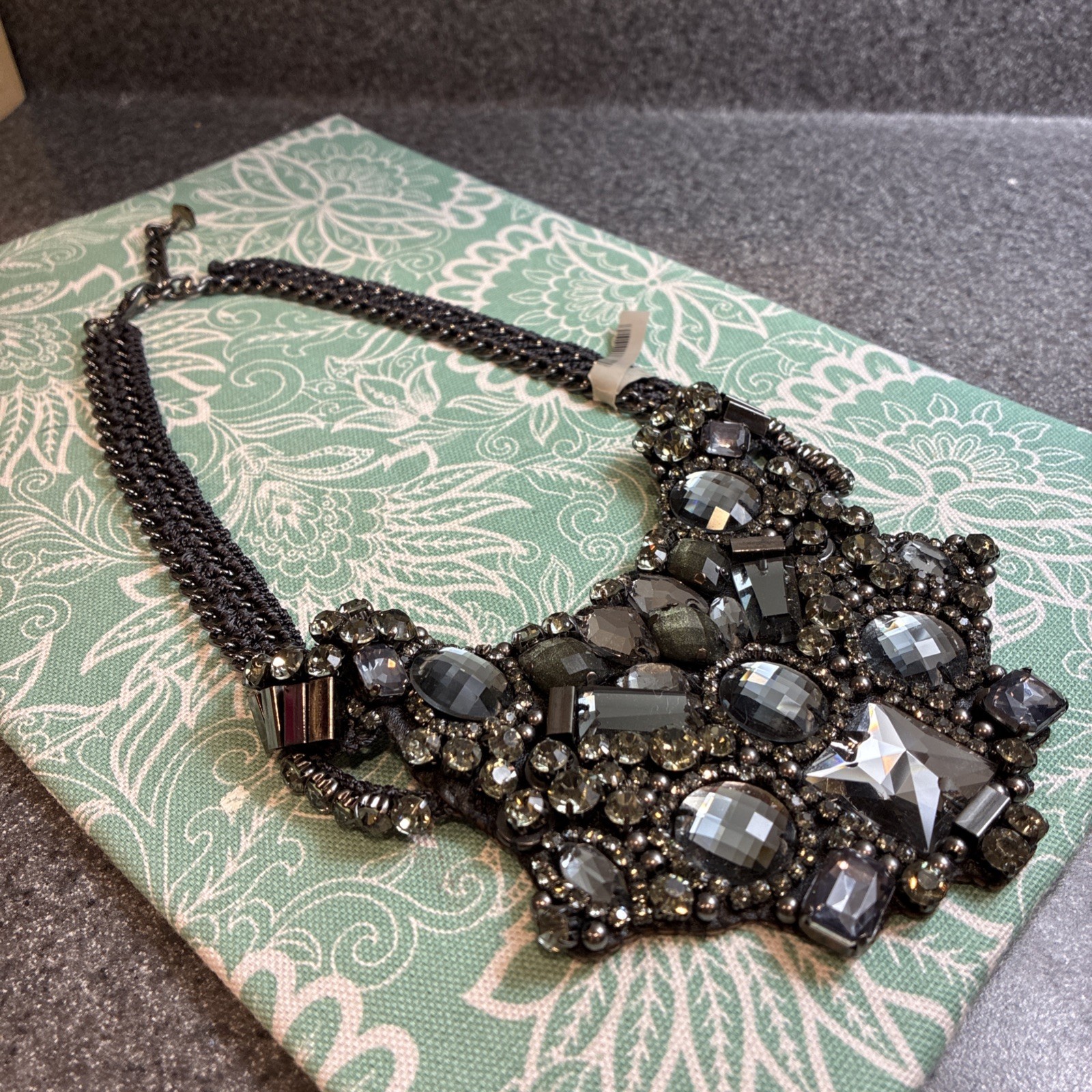 Nocturne Bib Luxury Crystal Rhinestone Beaded Necklace