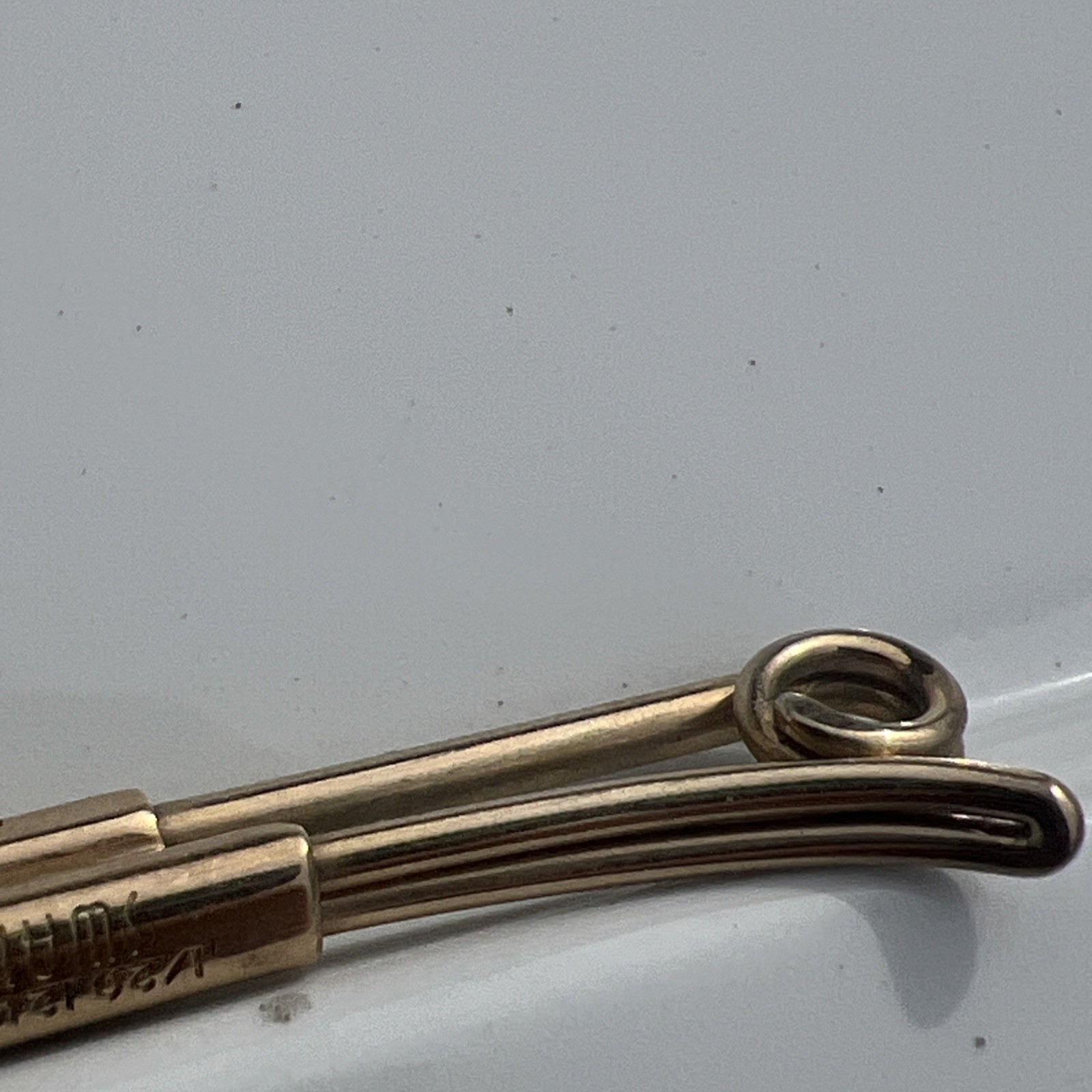 Vintage Swank Gold Filled Collar Clip Stay 1/20 12K G. F. Retro Dapper Signed