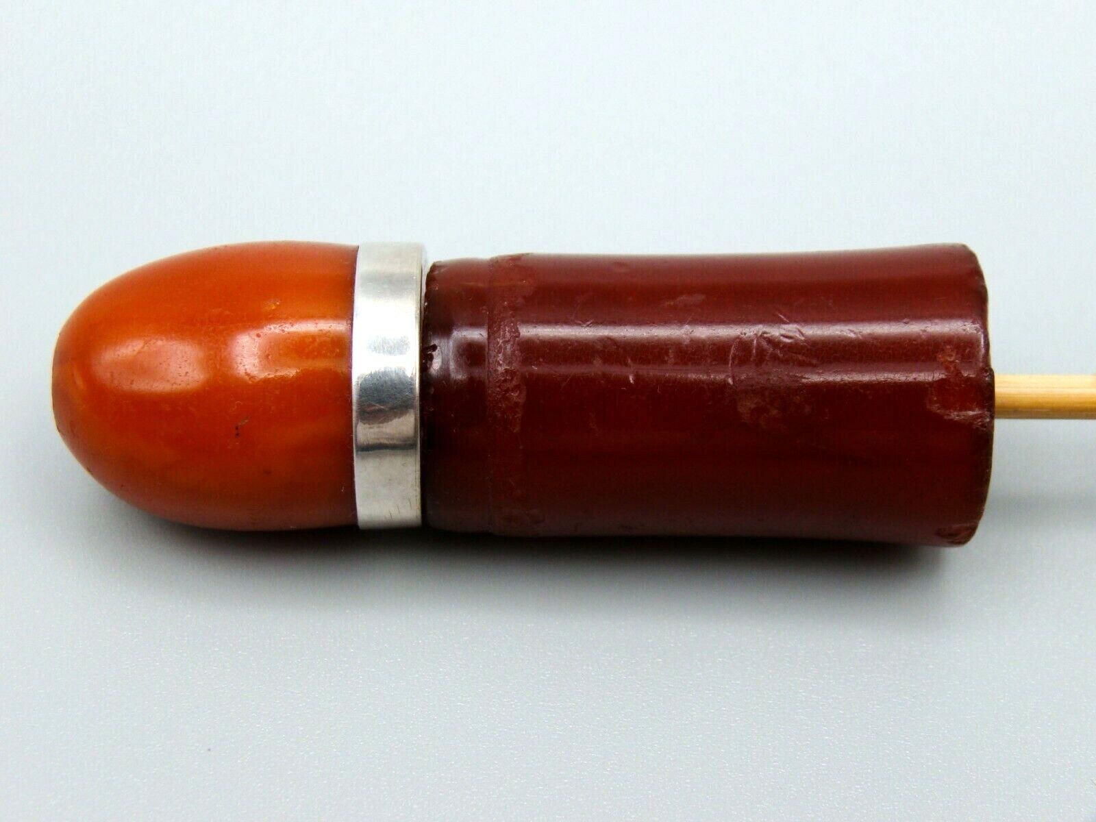Old Real Antique Natural Amber Stone Pipe Mouthpiece Hookah Very Rare Collection