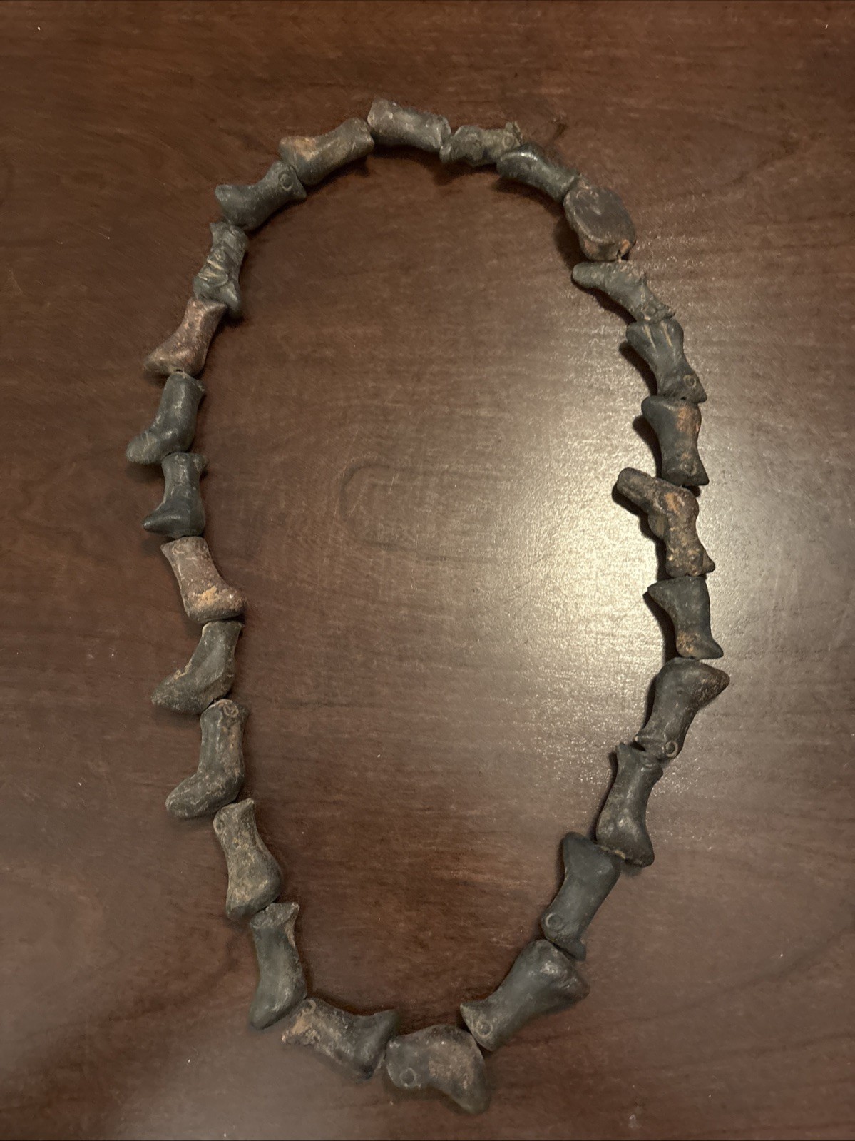 Vintage Guatemalan Fossil Necklace Or Clay Not Sure?