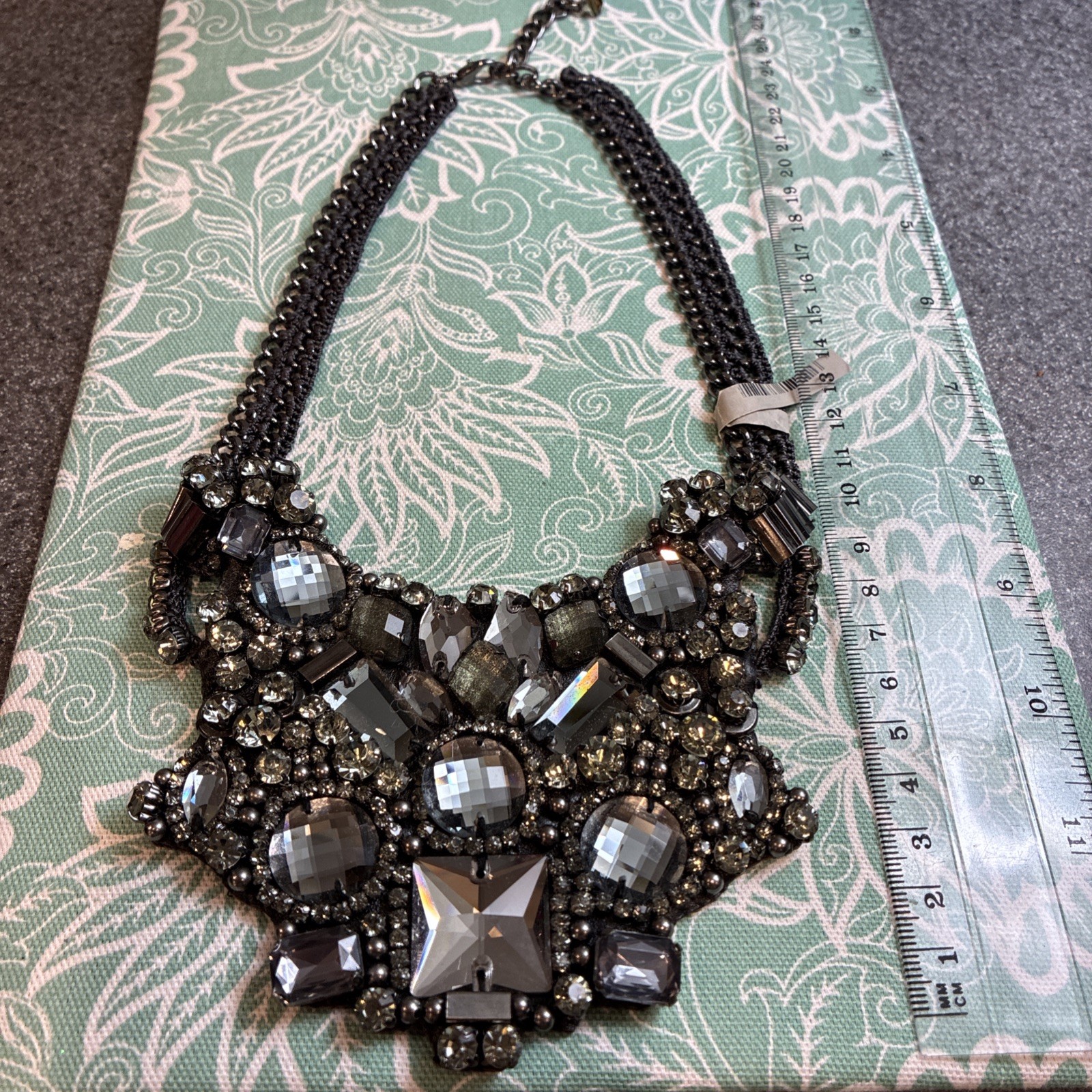 Nocturne Bib Luxury Crystal Rhinestone Beaded Necklace
