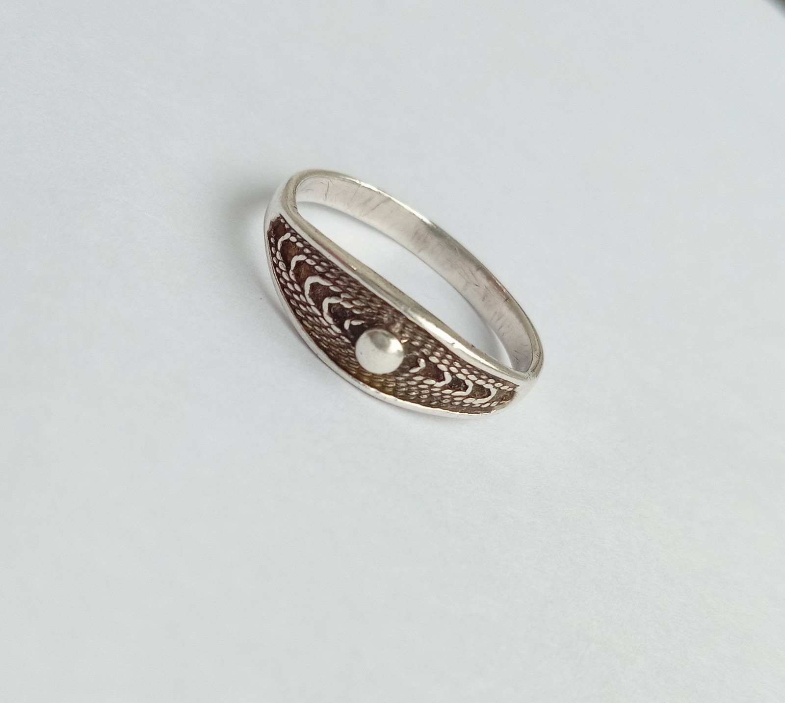 Vintage ring Sterling Silver 875 test star USSR times Women’s Jewelry size 6.75
