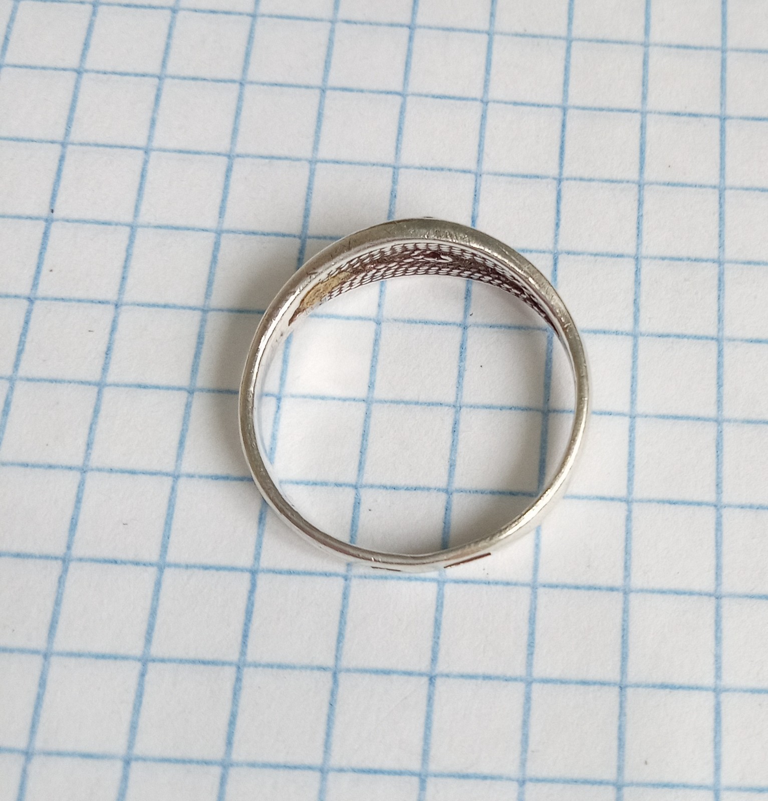 Vintage ring Sterling Silver 875 test star USSR times Women’s Jewelry size 6.75