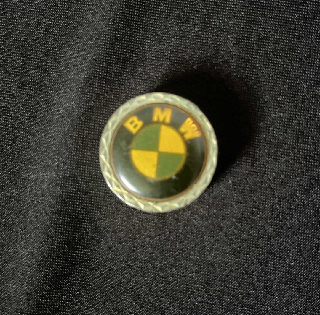 Vtg BMW Circle Pendant Charm 2 Sided 80’s