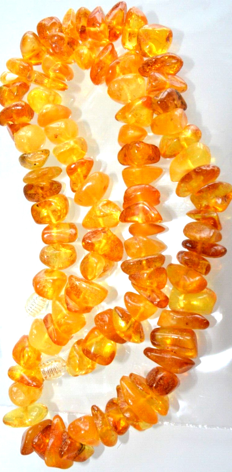 38gr RUSSIAN SOVIET BALTIC AMBER BEAD NECKLACE 琥珀 BRACELET STONE PENDANT EARRING