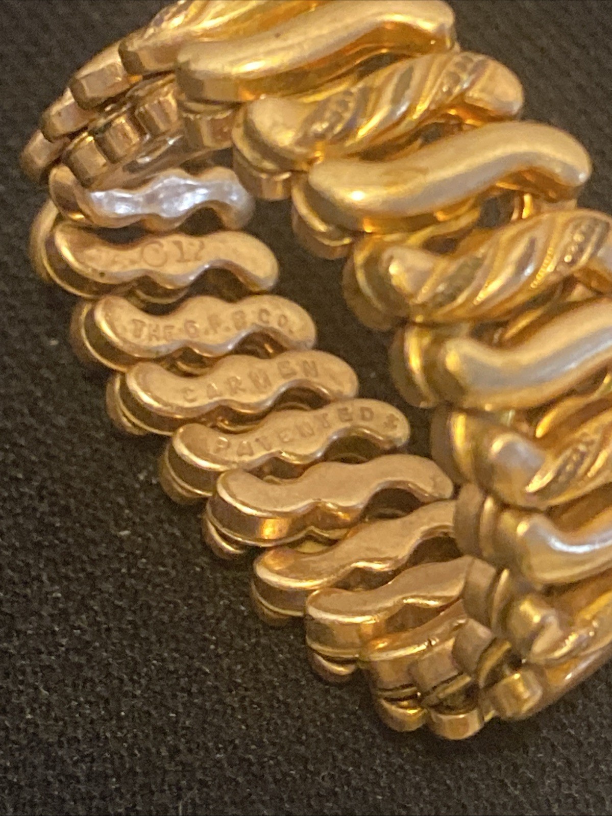 DFB Co Carmen Womens Sweetheart Expansion Bracelet Gold Filled For Small Wrist.