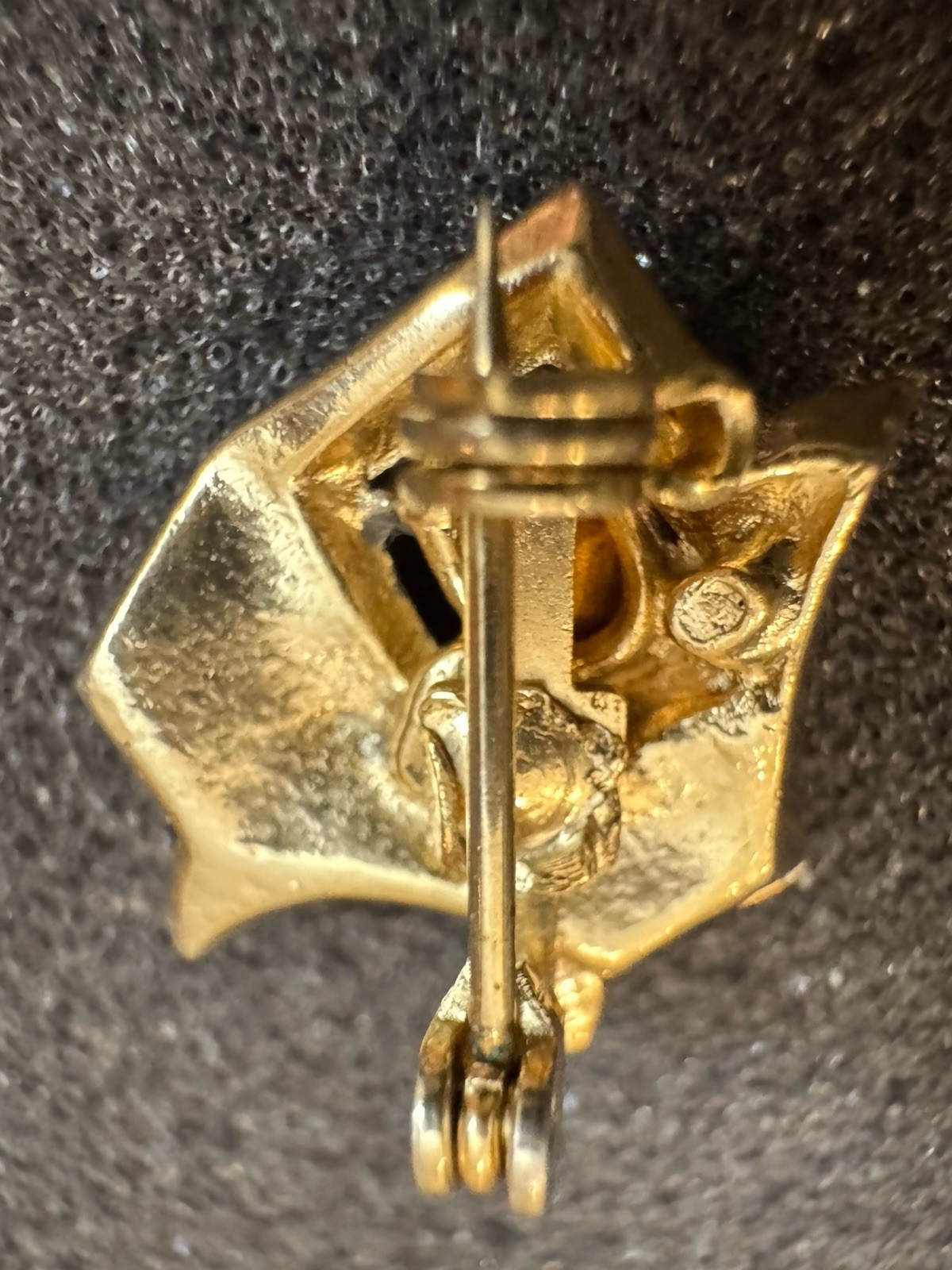 Coro Pegasus Gold Tone Whimsical Fairy Tale Cottage Brooch Pin Adolph Katz