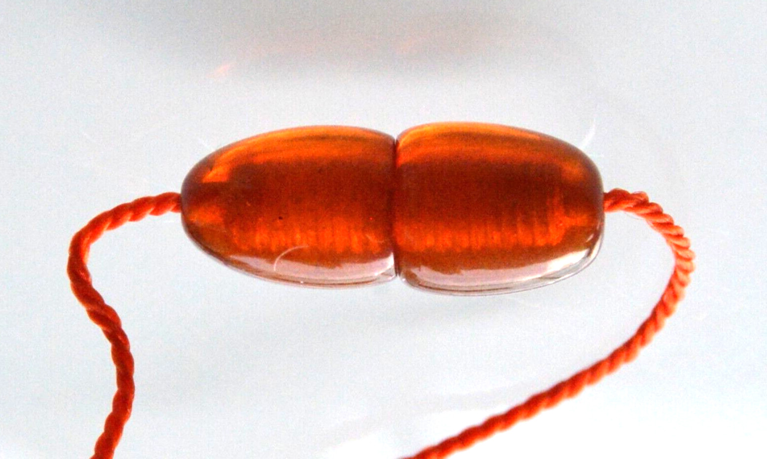 ✅1970y RUSSIAN SOVIET BALTIC SEA AMBER TWIST CLASP NECKLACE 老琥珀 BEADS STONE ROCK