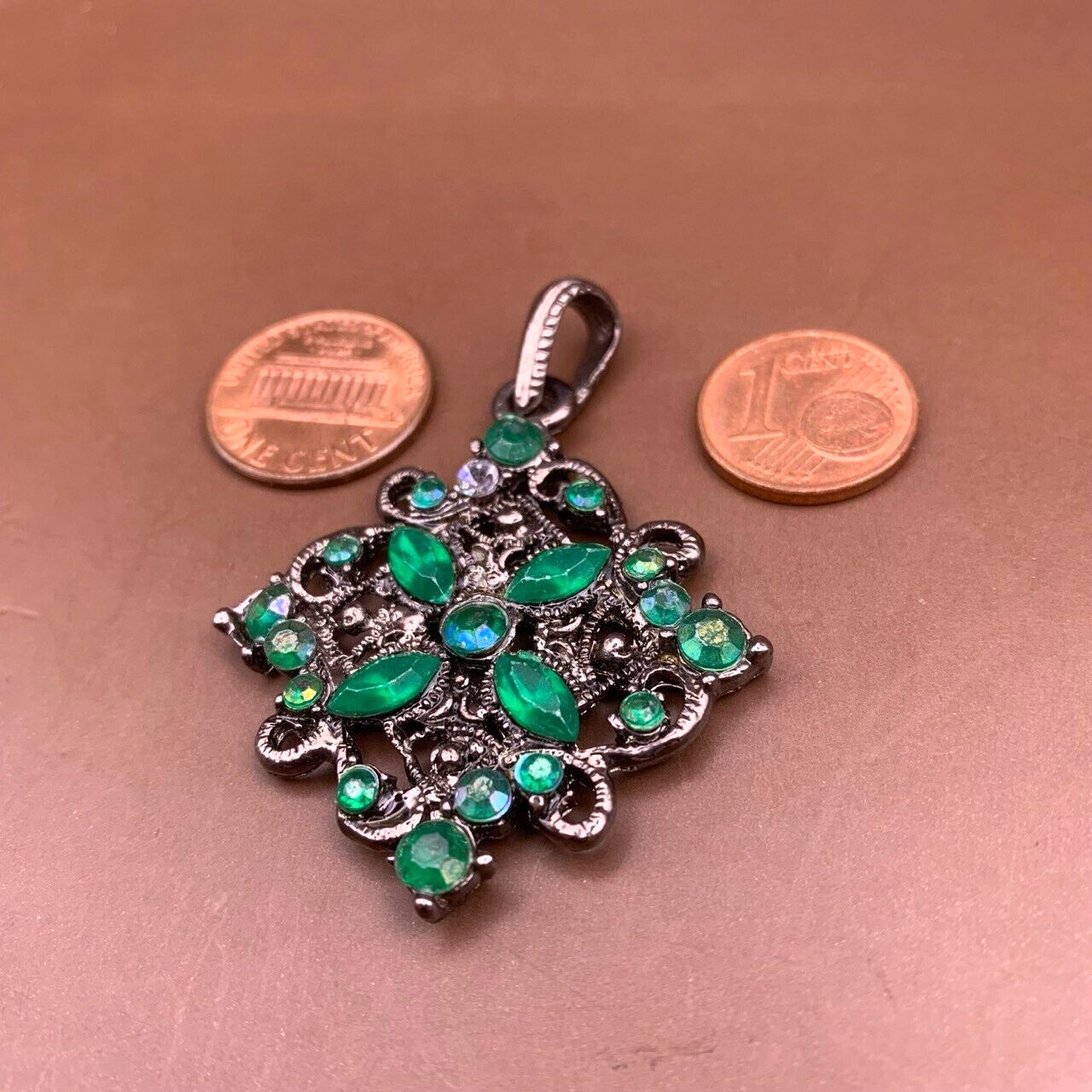 “Pendant” Soviet Era Decorative Jewelry, USSR. 39 x 52 mm/1.53 x 2.04 in, 12.3 g