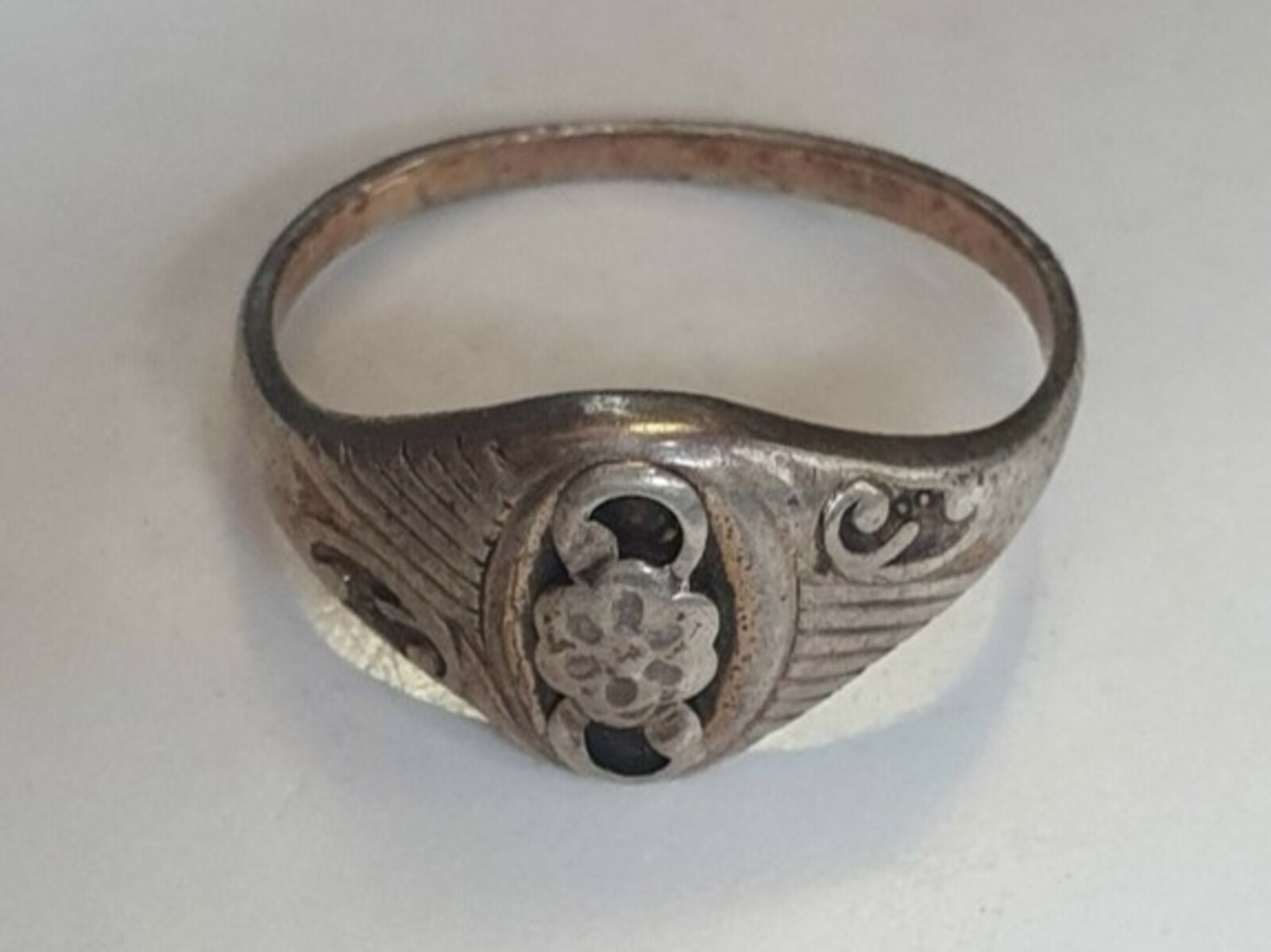 Vintage Soviet USSR ring sterling silver 875 ⭐ Size 7.5 Weight 2.4 g.