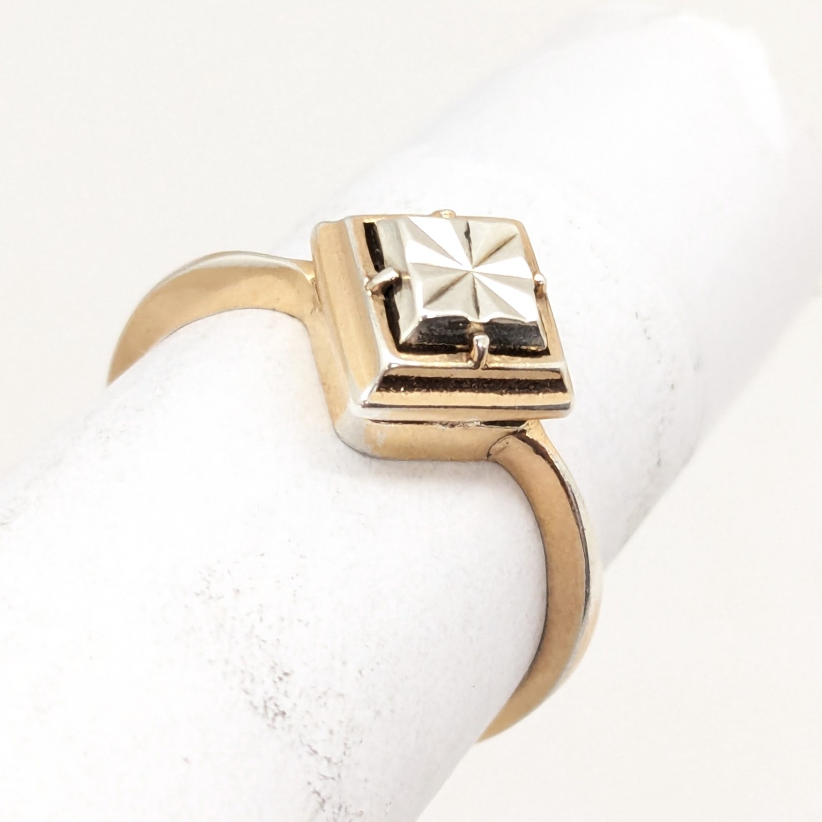 Vintage Elegant RING Silver 925 with bright pattern -size: 7US (17.5mm)| UA #132