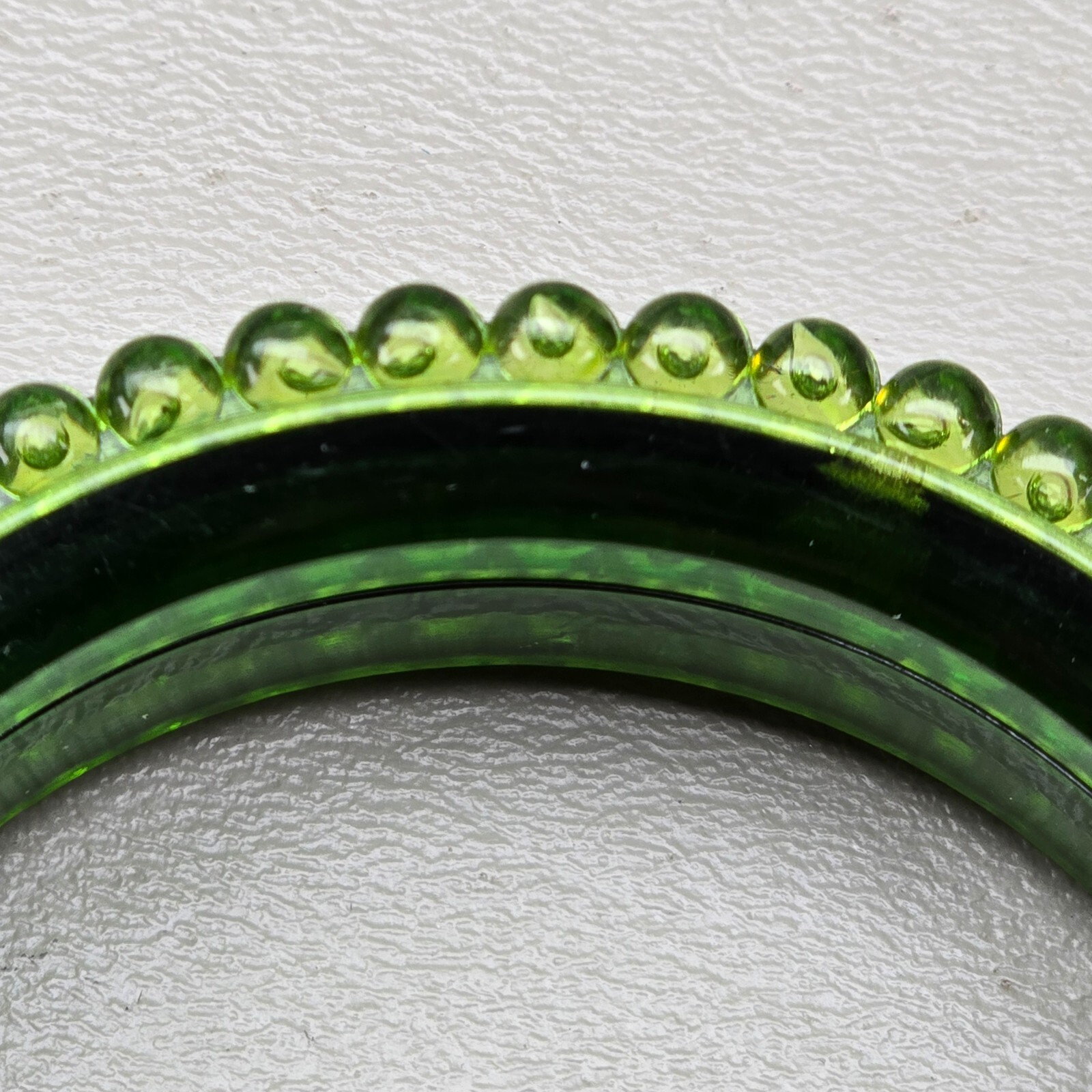 Vintage Acrylic Bangle Bracelet Lot West Germany Red Green Yellow Size 8