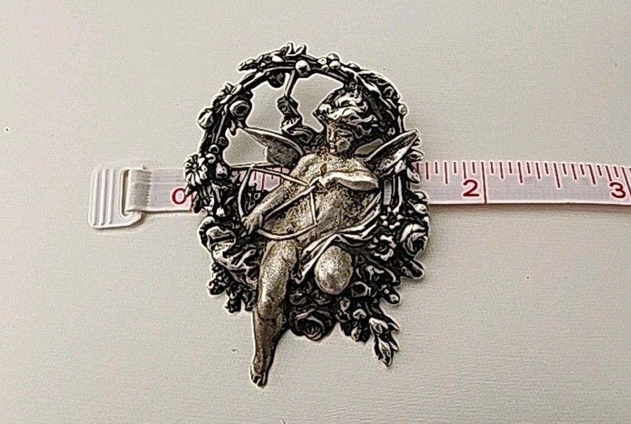 Cupid/ Cherub 925 Brooch/Pin/ Pendant, Sterling Silver
