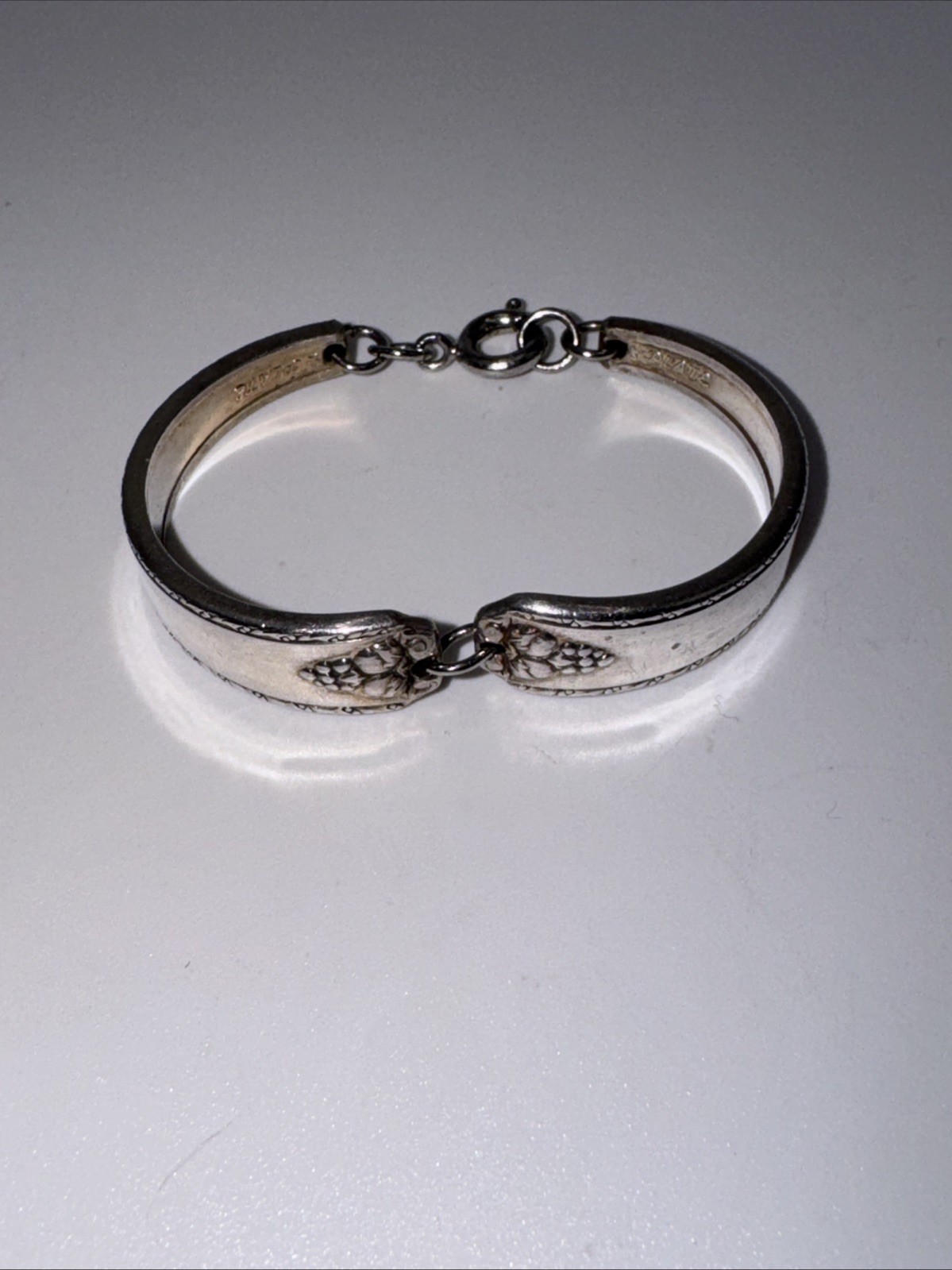 Vintage Child’s Spoon Handle Bracelet Silver Tone