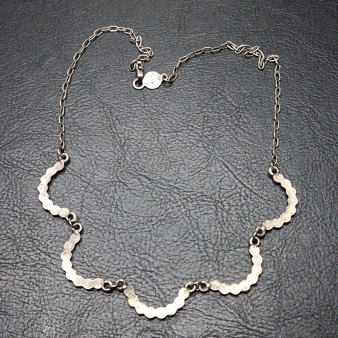 Vintage Purple AUSTRALIAN Crystal USA Necklace Silver Tone. 15.260