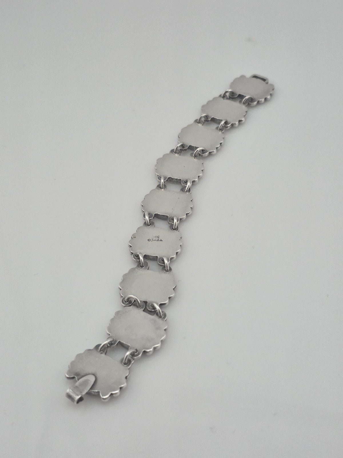 VTG 980 Sterling Silver Taxco SEA Shell Bracelet