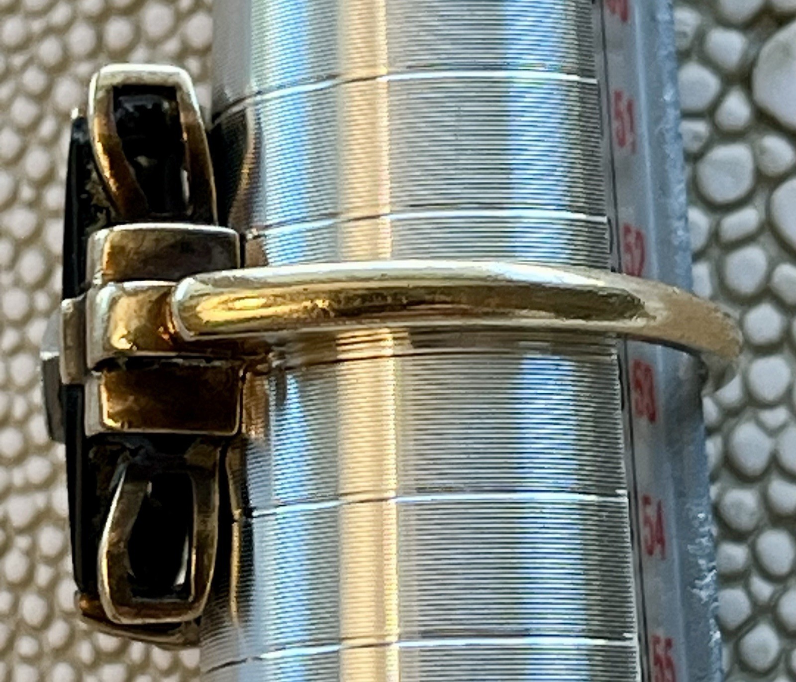 🖤 Antique Art Deco Large Rectangle Black Onyx & Diamond 10k Yellow Gold Ring 6