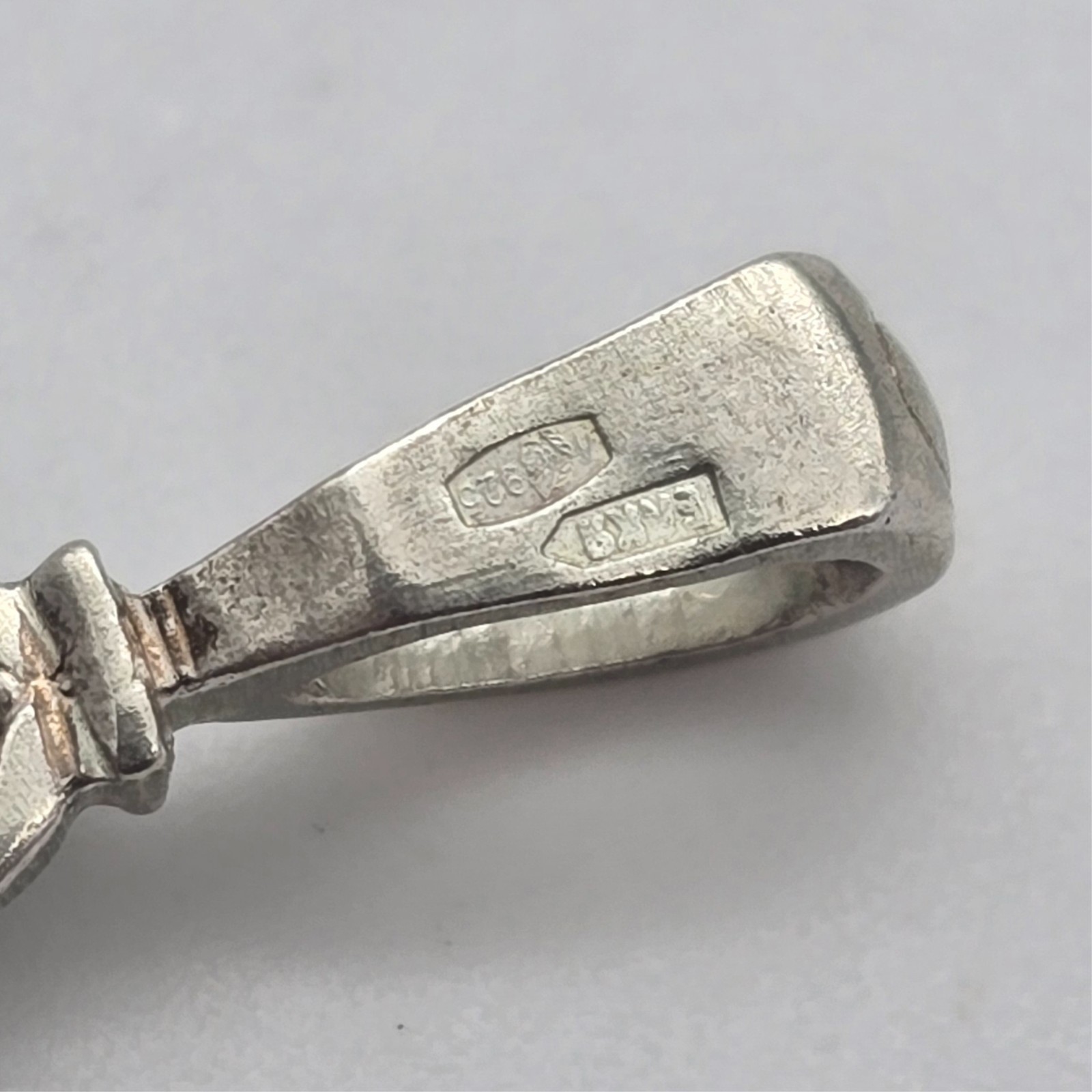 Russia Sterling Silver Save & Protect Crucifix Orthodox Religious Cross Pendant