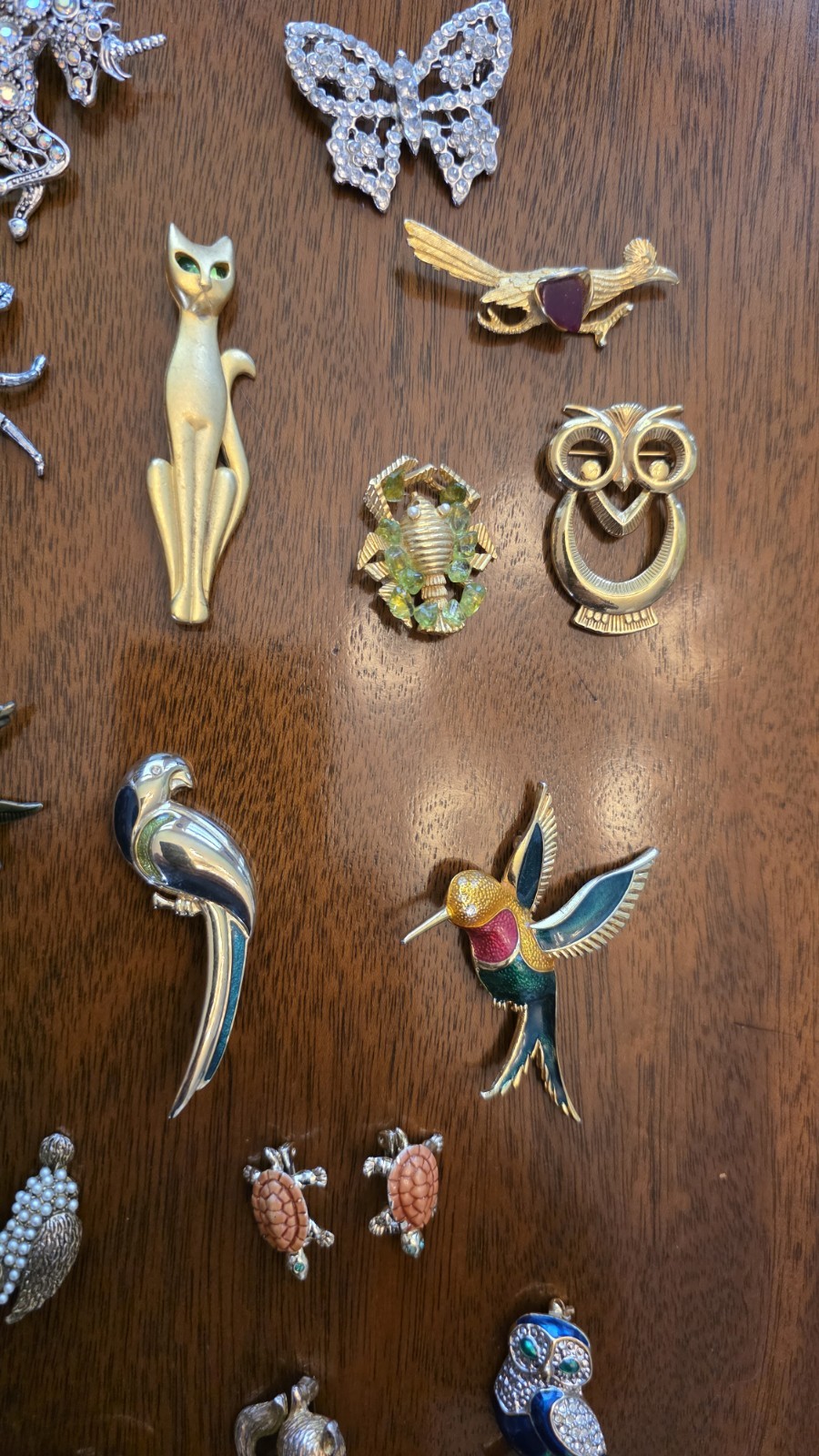 Vintage Animal Brooch Pin Large Lot