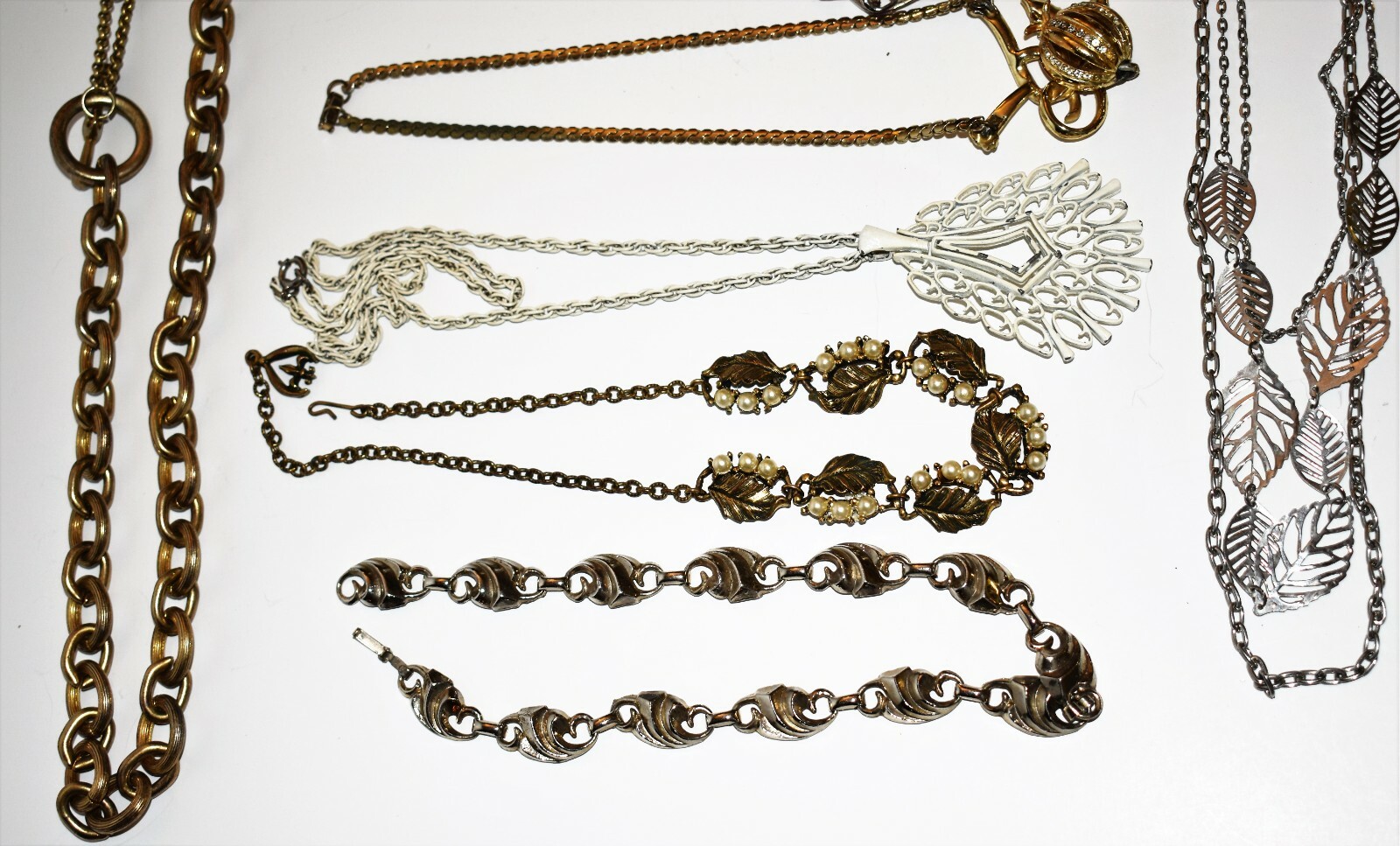 VTG Lot of 9 Chunky necklaces 2 with Matching Earrings – 1950’s, 1960’s, 1980’s