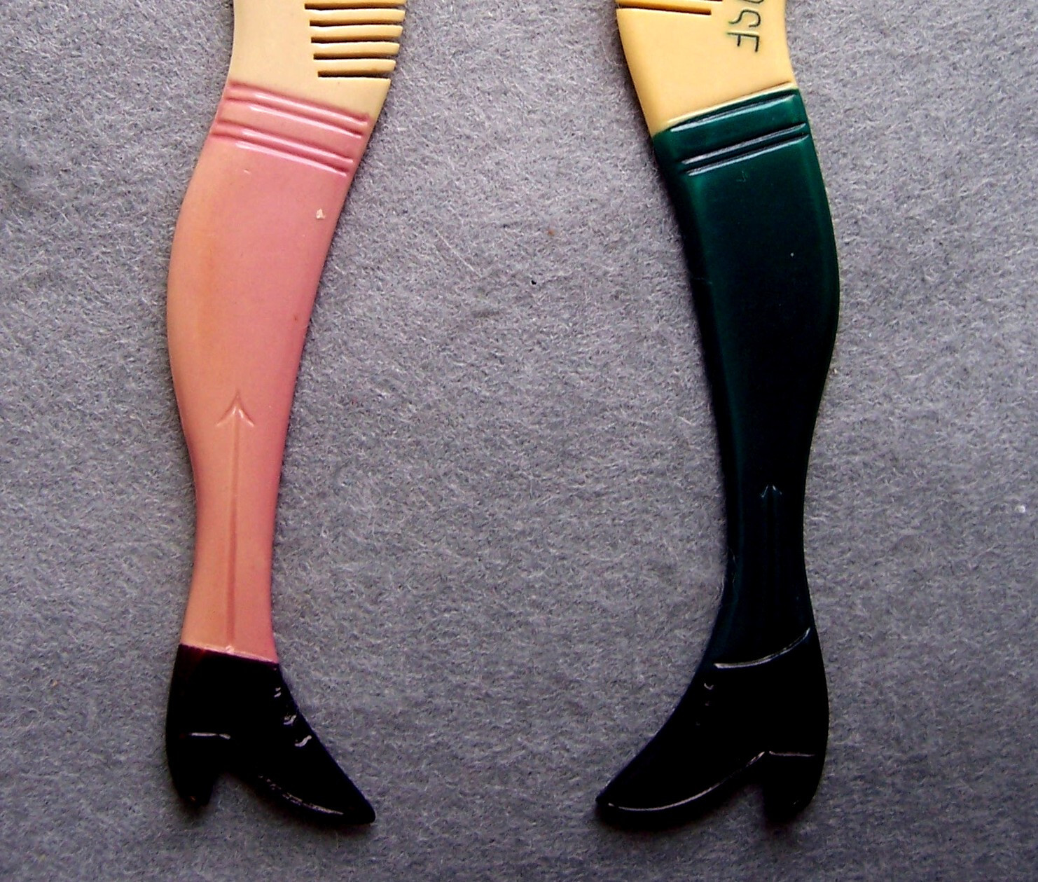 Two early 20th century novelty ombs boot or leg (AAG) – – – NO US IMPORT FEES