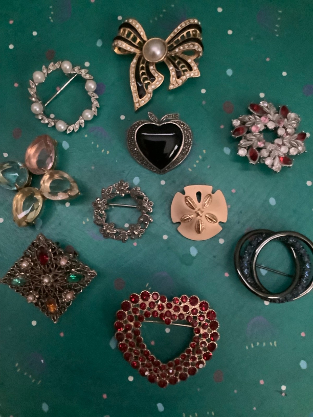 Lot 10 Assorted Pins Monet Avon