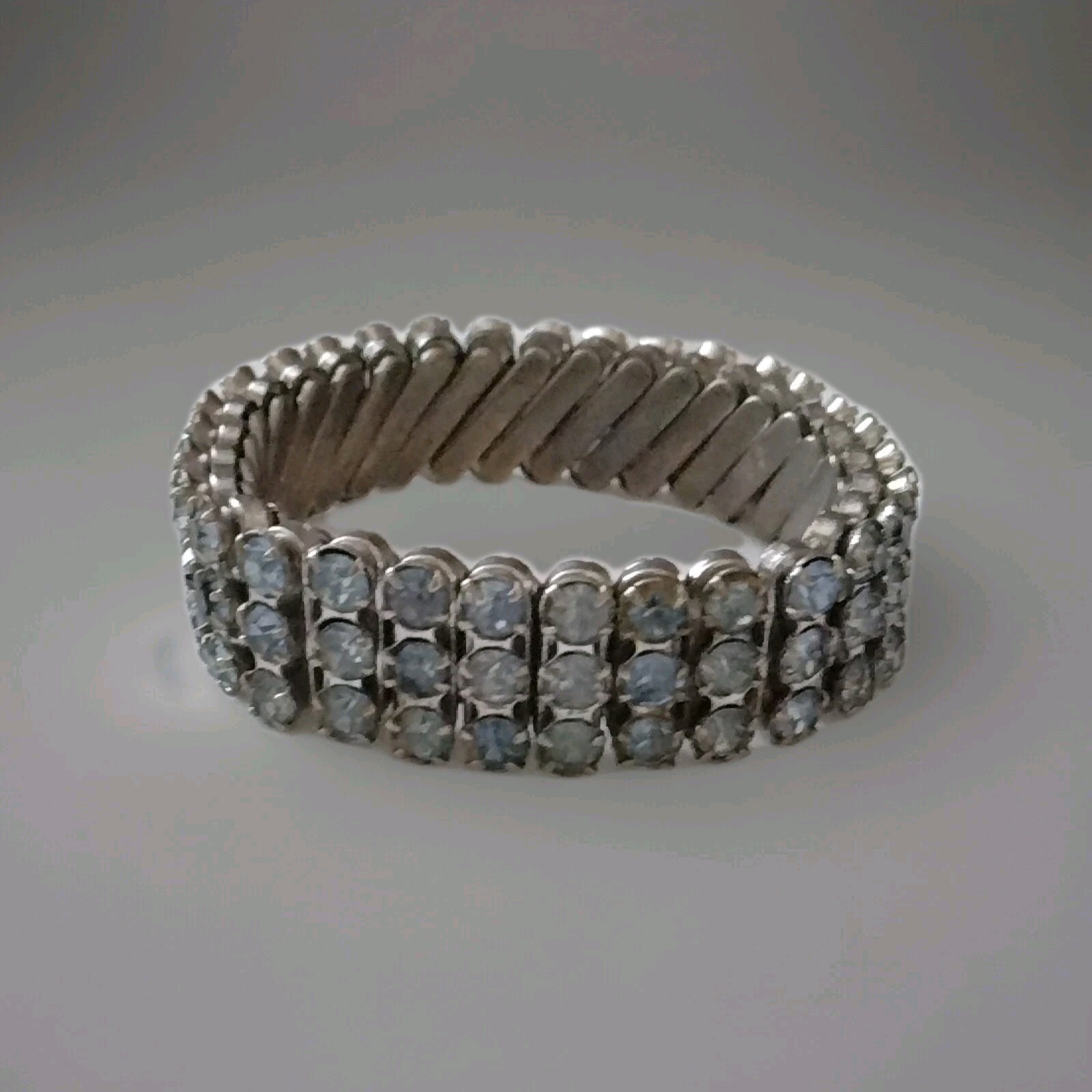 Vintage Blue Rhinestone Expandable