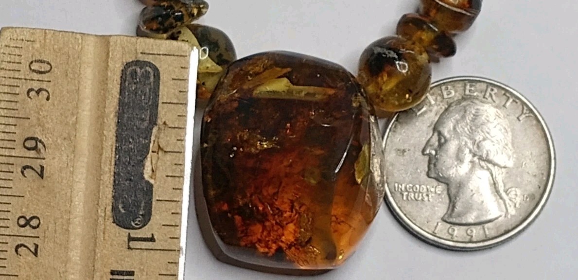 Amber Natural 25 million years old from Mexico adjustable hand braided