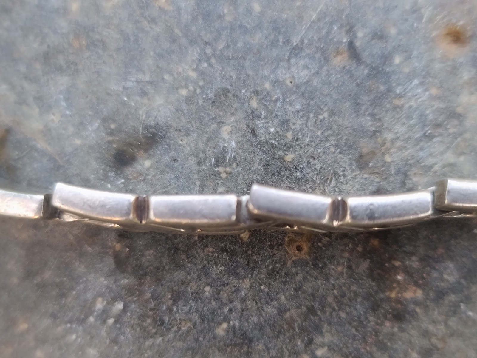 VTG Taxco MEX Sterling 925 Solid Silver X-Link 9.9mm Chain Bracelet 7.75″ 60gr