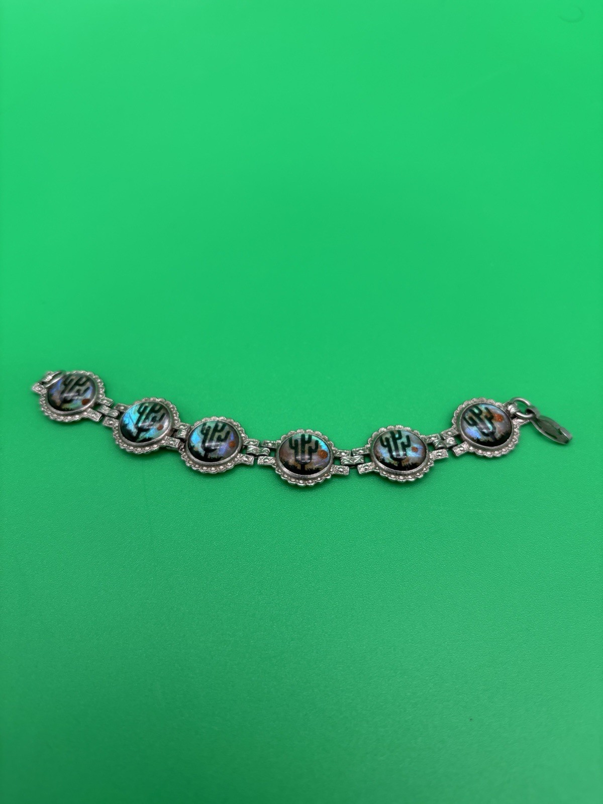 Vintage MCM Bubble Cactus Desert 6 1/4″ Bracelet