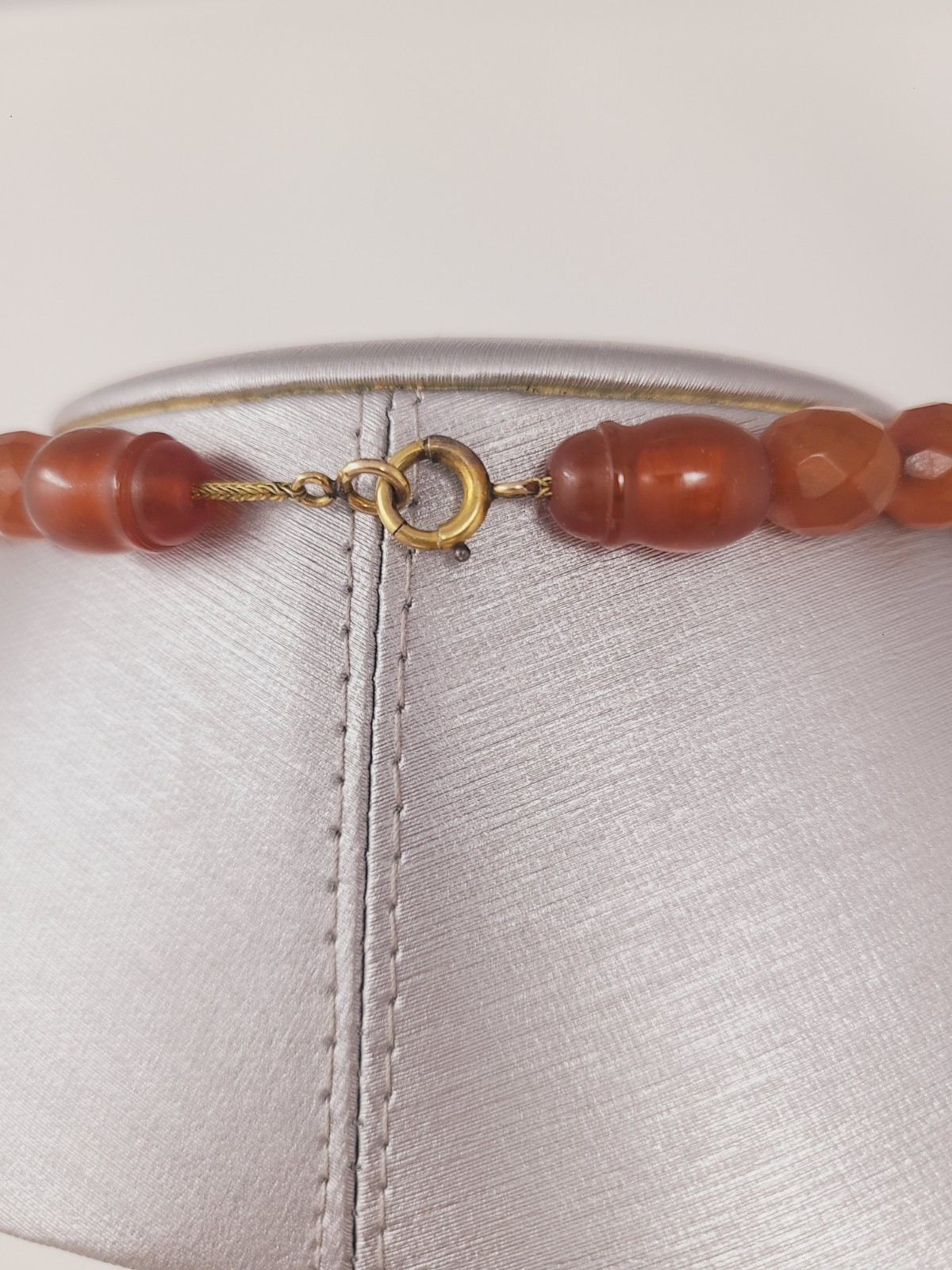 Antique Baltic Untreated Honey Amber Necklace Gold Filled Chain