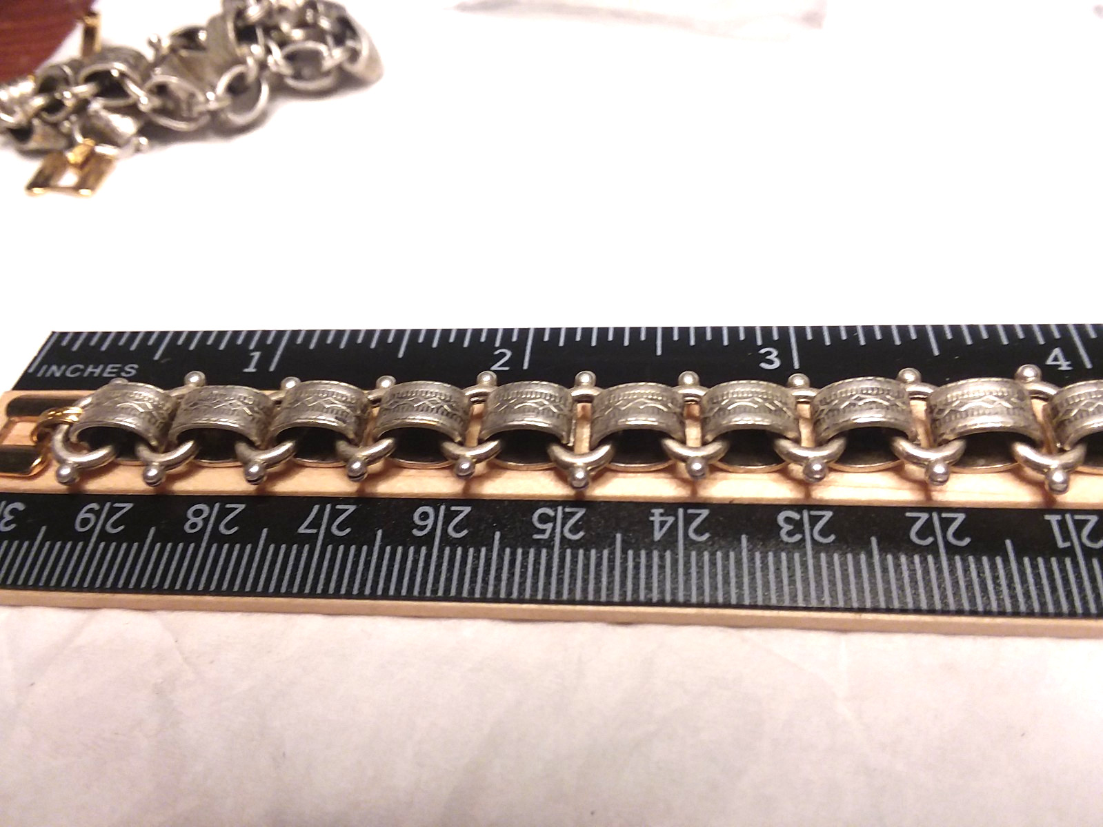 7.25″ Pewter Tone Victorian Revival Bookchain Bracelet 03-01-2026