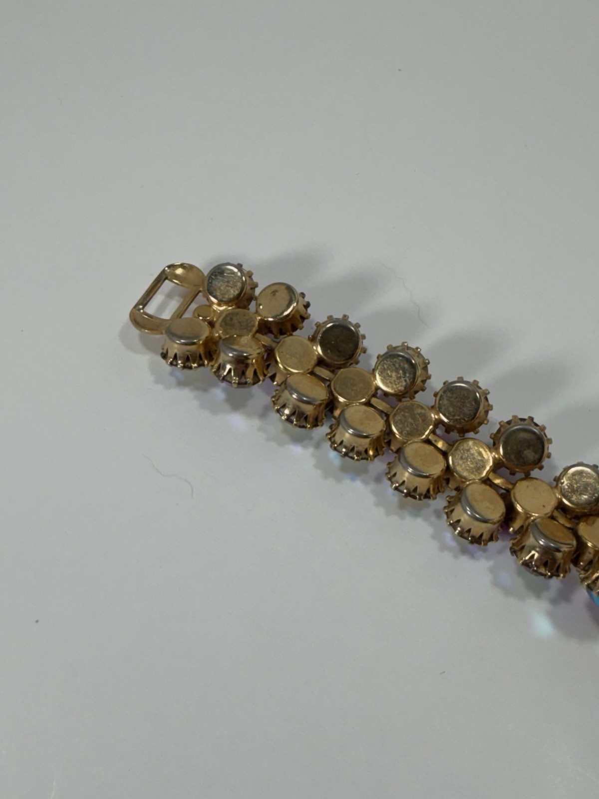 Vintage Signed Weiss AB Rhinestone Bracelet 7.5”