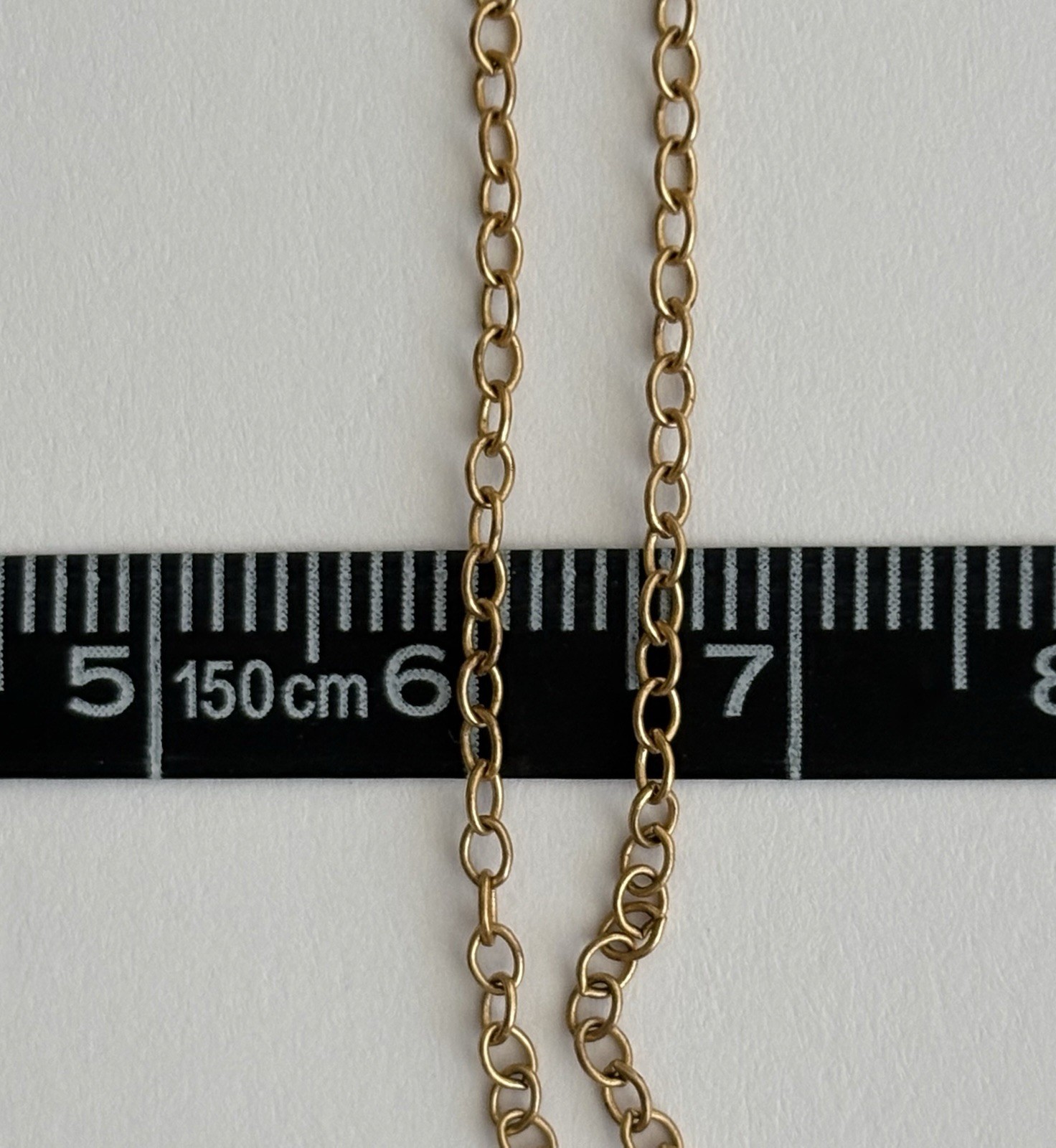 GOLD FILLED FRENCH ENAMEL ROUND LOCKET ROSE 18” NECKLACE 6.10 GRAMS VINTAGE