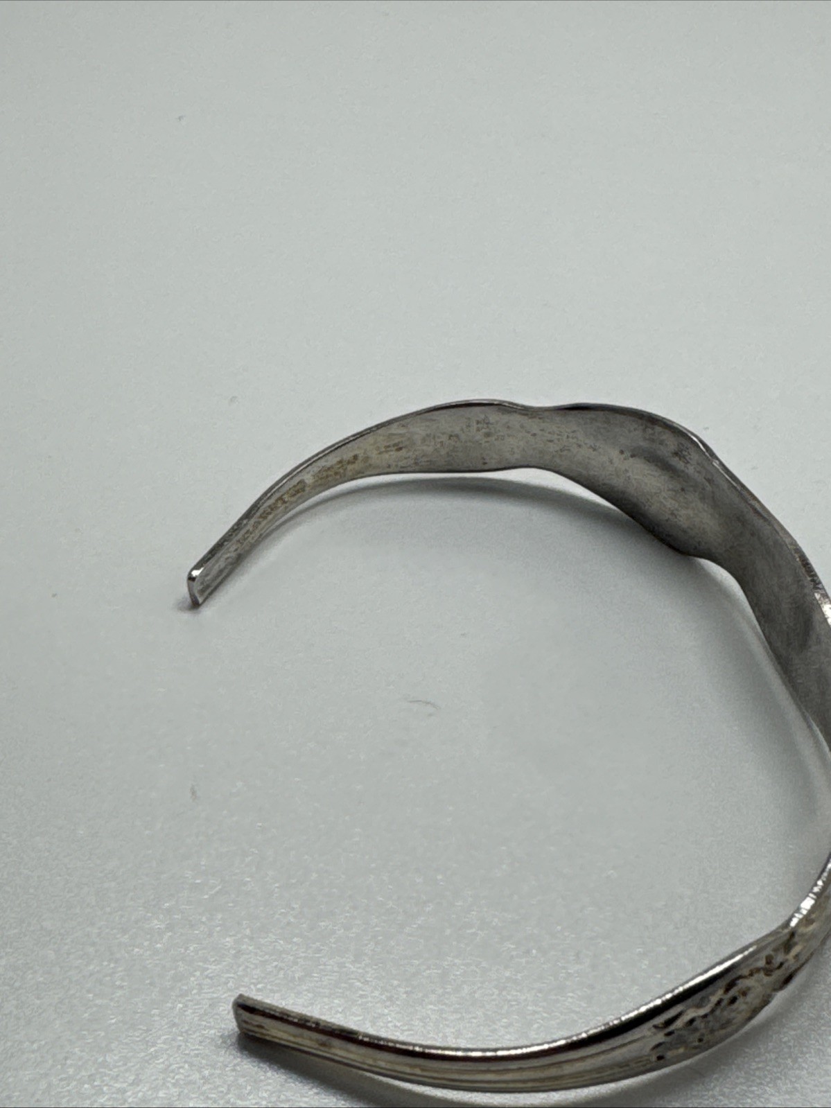 Vintage Silver Plated Spoon Cuff Bracelet Floral Jewelry Oneida Ltd Wm A Rogers