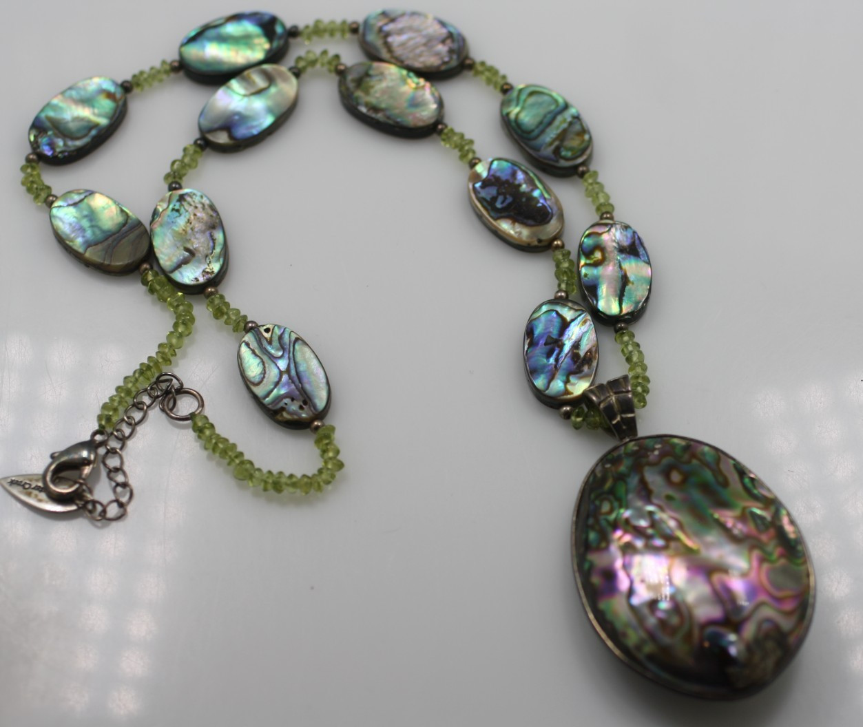 Abalone Ovals Necklace Large Double Sided Abalone Oval Pendant Coldwater Creek