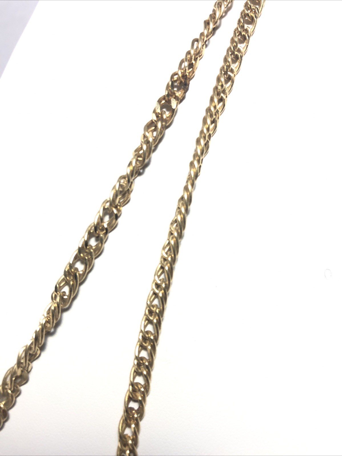 Vintage Monet Gold Tone Multi-Strand Long Wrap Necklace. 54” Long