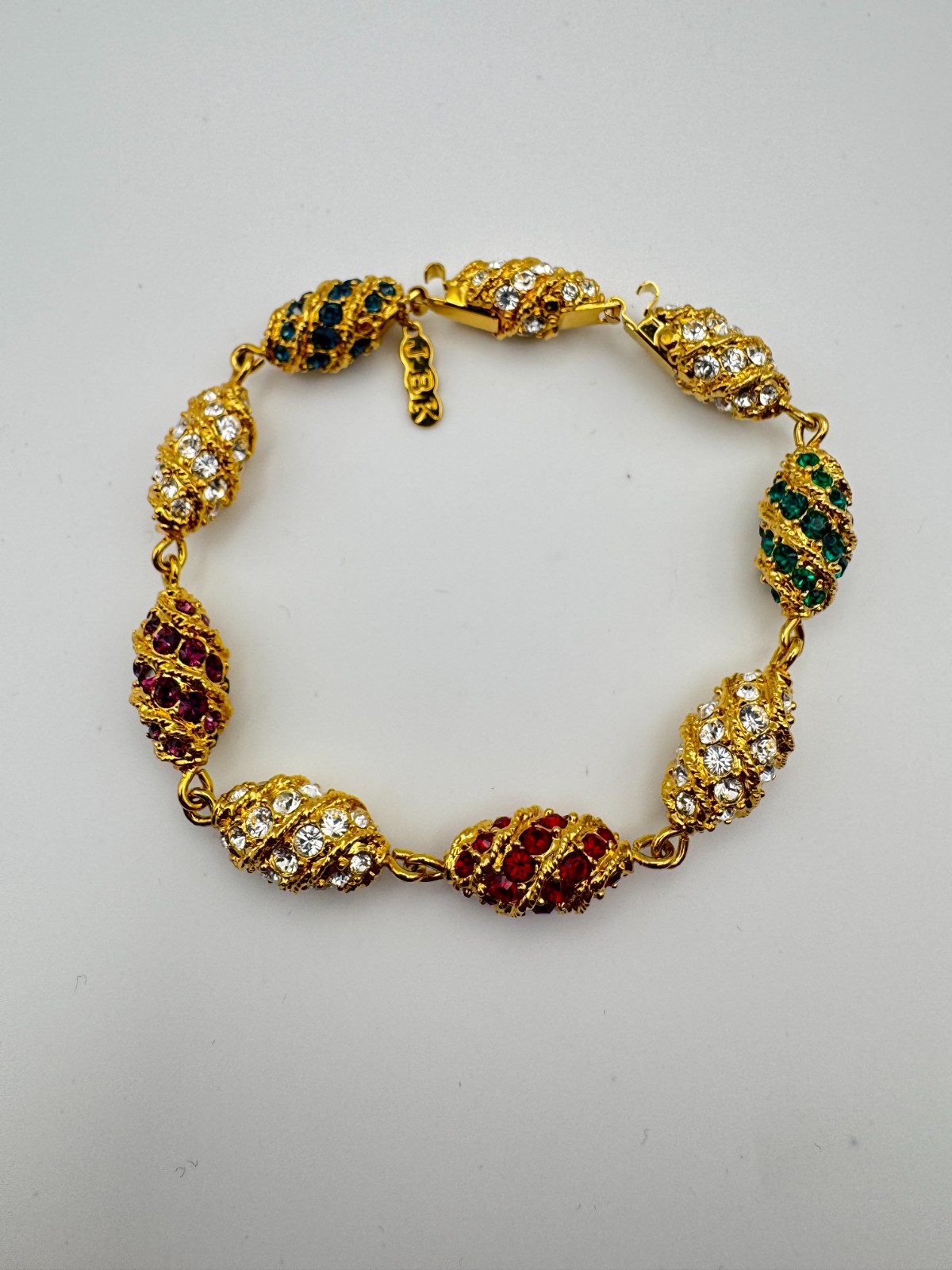 Vintage JBK Bracelet Camrose & Kross Jacqueline Kennedy Royal Easter Egg Link