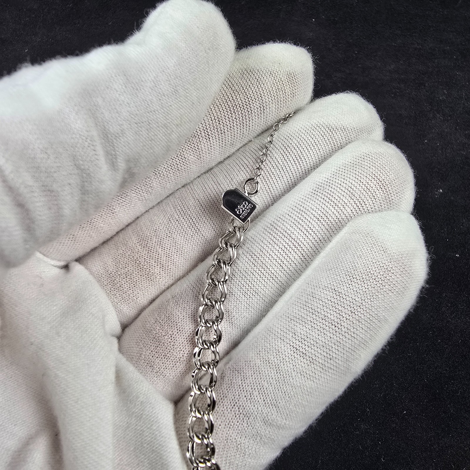 Vintage Elco Sterling Silver Starter Charm Bracelet Wells Church Charm 7”