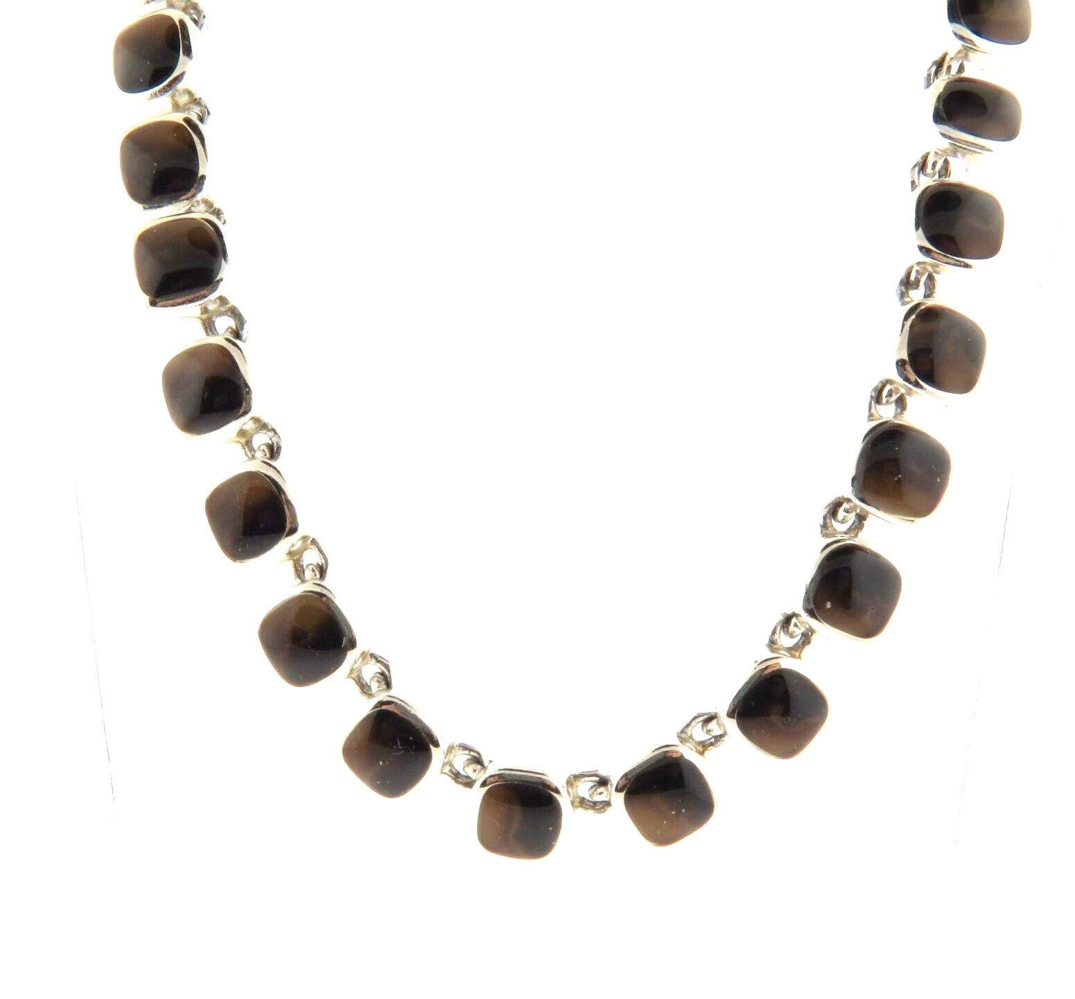 Anne Klein Enamel Necklace Choker 8 mm 16-17.5″