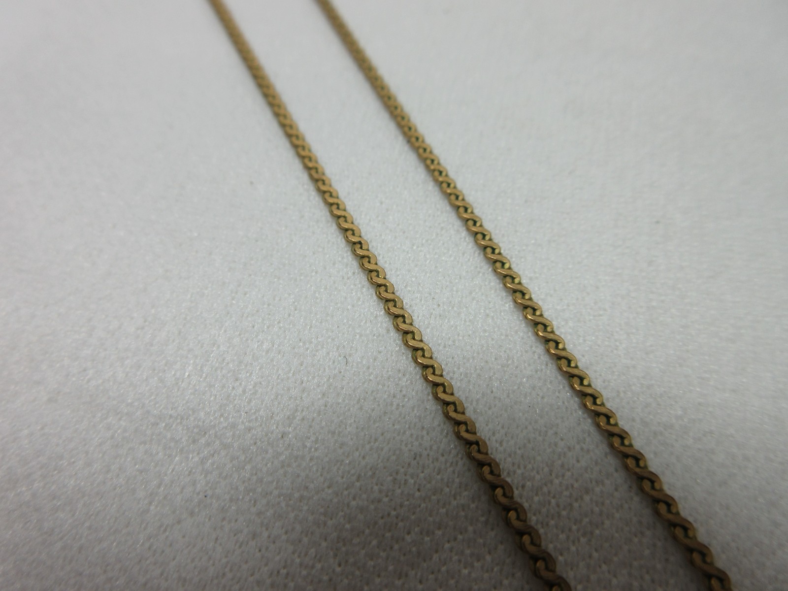 VINTAGE 14K & 12K YELLOW GOLD FILLED PPC NECKLACE CHAIN OPAL PENDANT #48