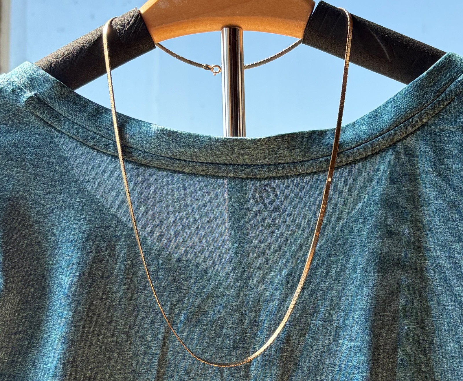 NECKLACE : HERRINGBONE GOLD-FILLED CHAIN #1 – 23.5”