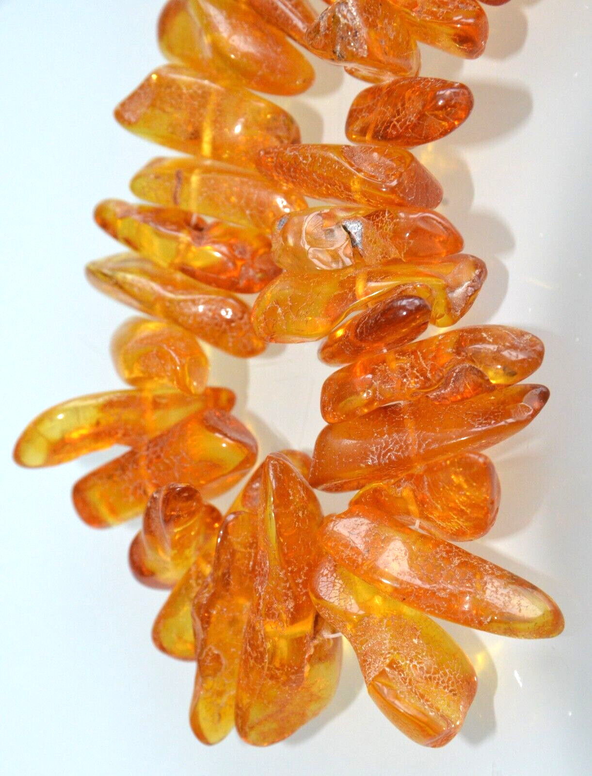 69gr RUSSIAN SOVIET BALTIC AMBER BEAD NECKLACE 琥珀 BRACELET STONE PENDANT EARRING