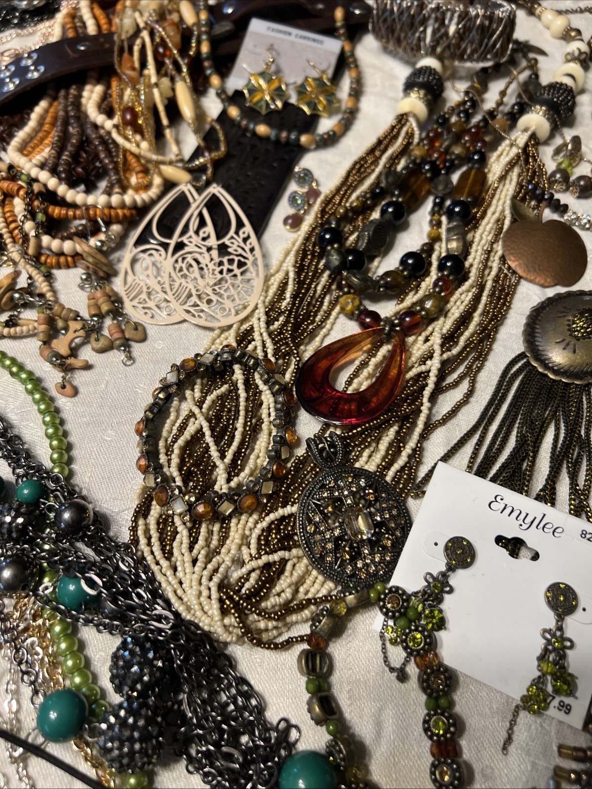 180pc VTG To Now Boho Artisan Eclectic Jewelry Lot Festival Maximalist Global