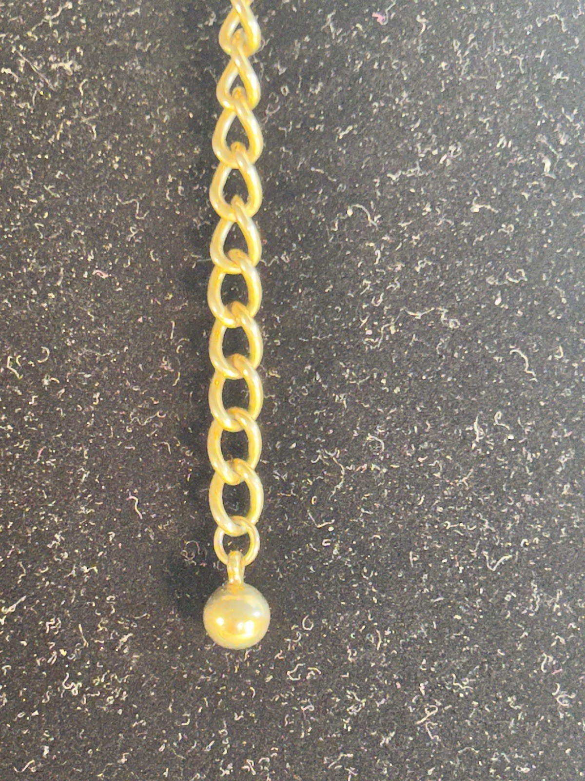 Vintage Coro Choker Rain Tear Drop Necklace White and Goldtone Chain Hook Closer