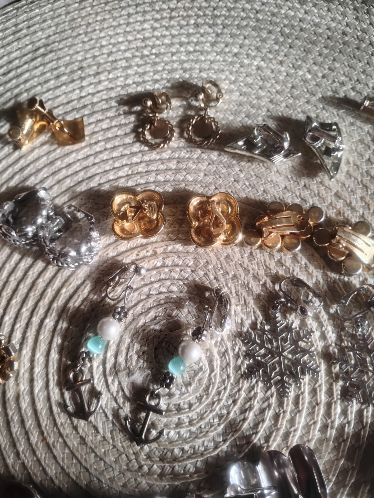 32 Pairs Of Vintage Clip On Earrings